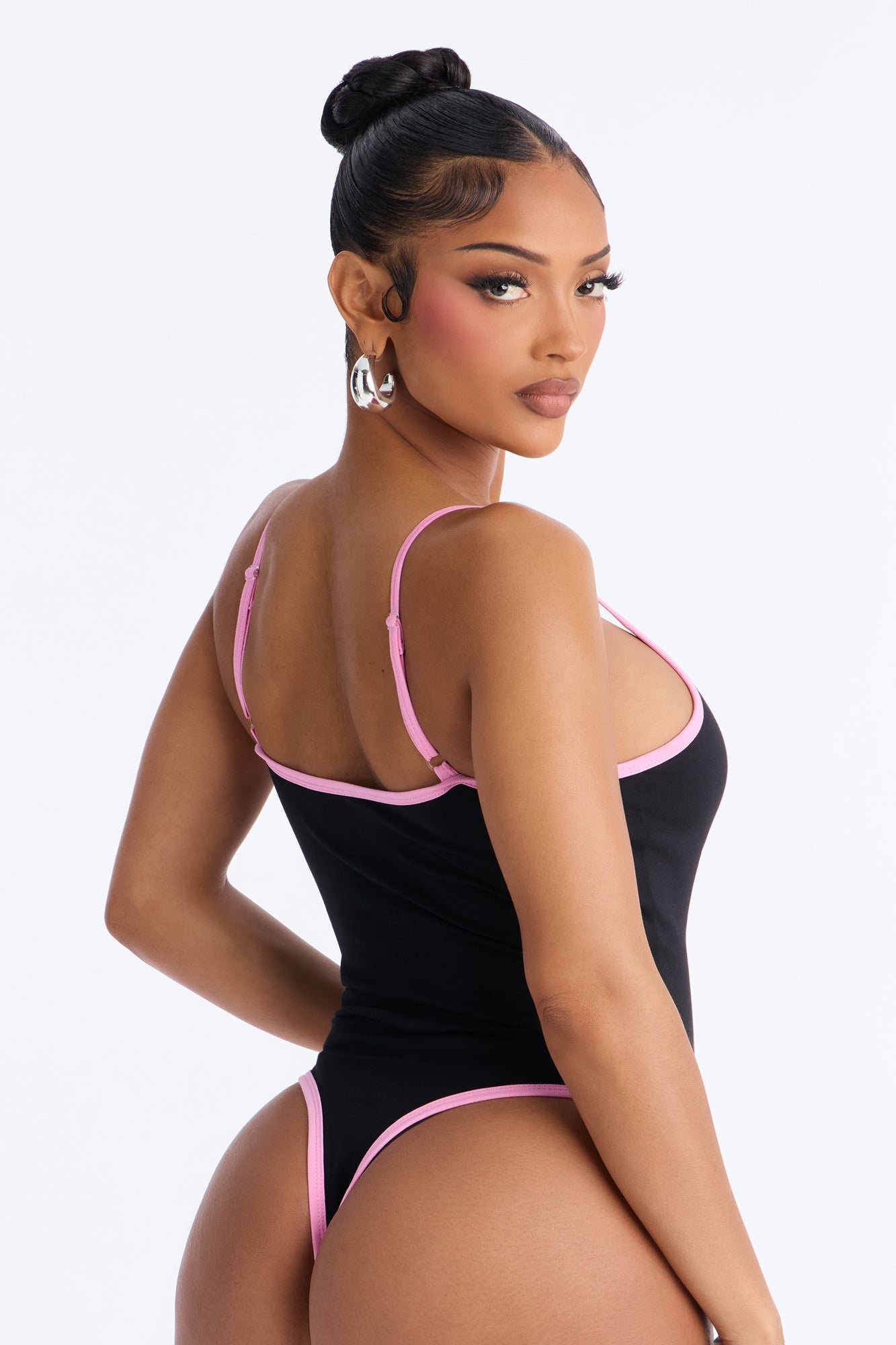 MTV Sleeveless Scoop Neck Bodysuit - Black