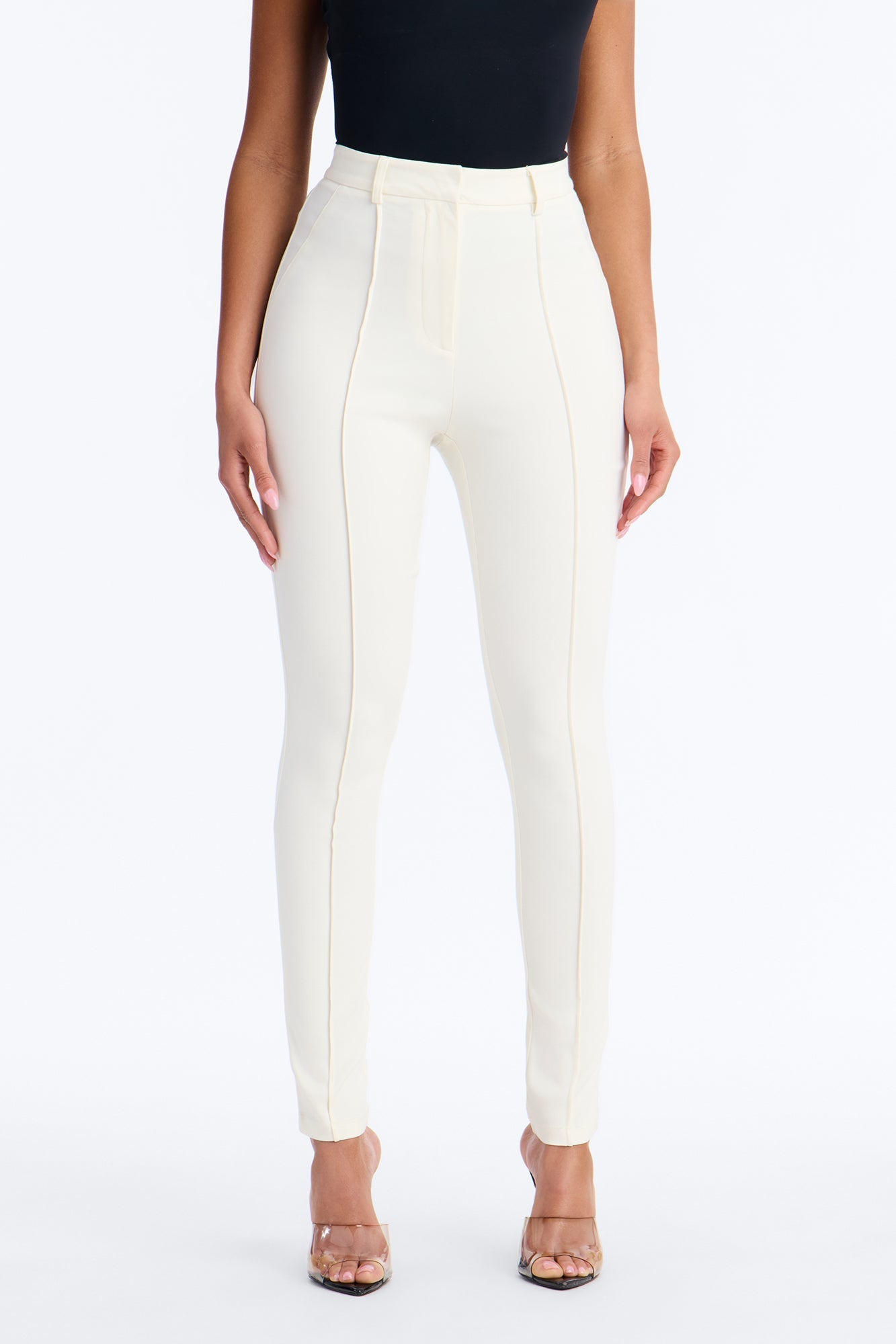Raise The Bar Skinny Trouser - Ivory