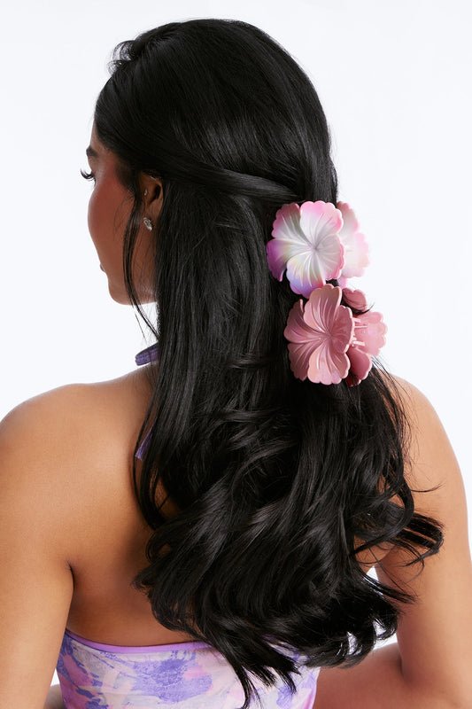 Hand Me That Mojito 2 Piece Hair Clip Set - Pink
