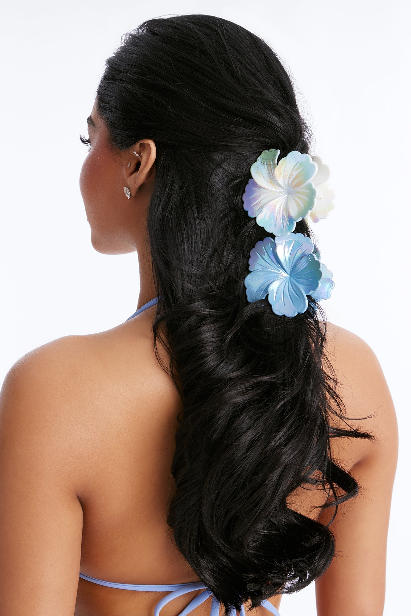 Hand Me That Mojito 2 Piece Hair Clip Set - Blue