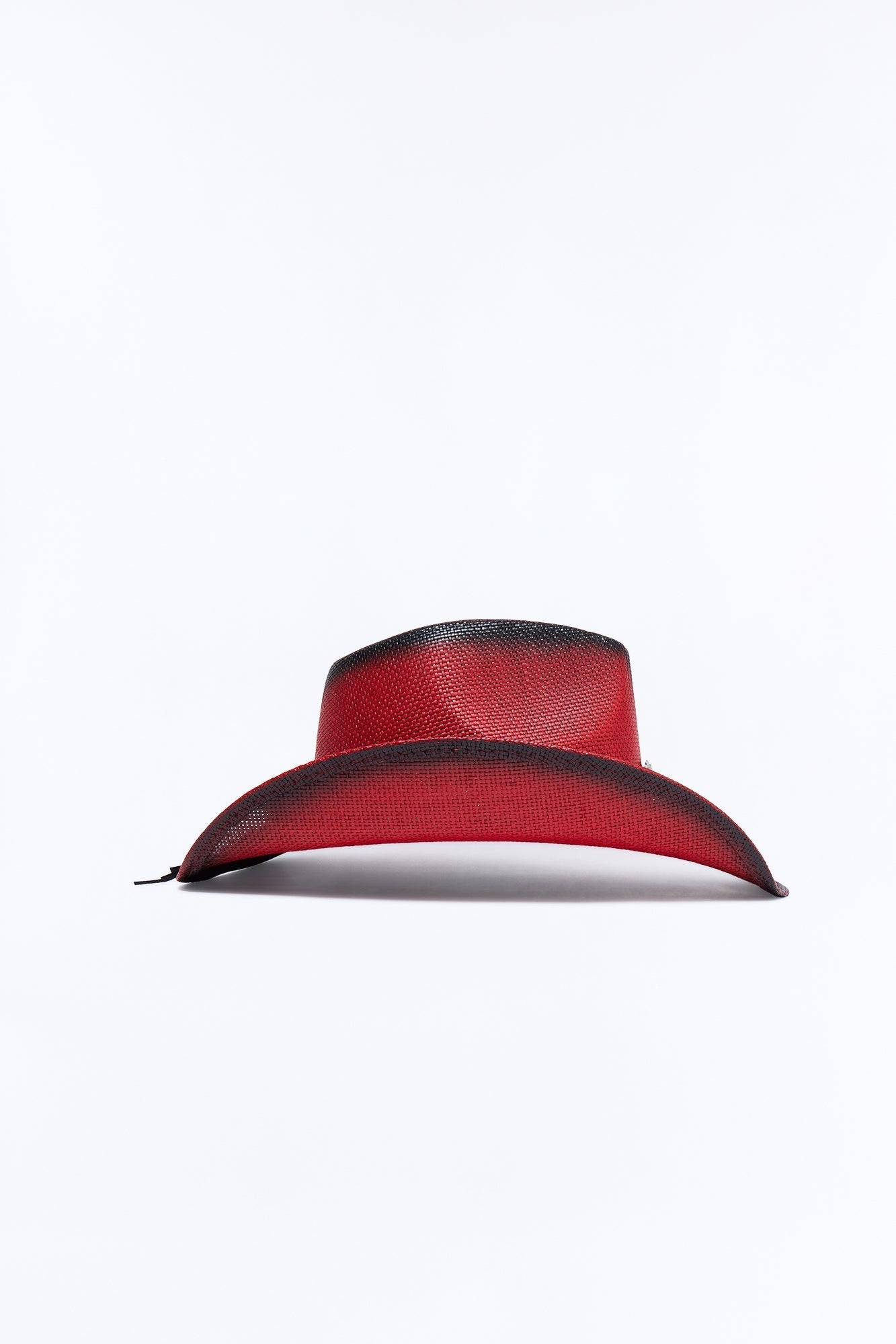 West And Vines Straw Cowboy Hat - Red/combo Fashion Nova