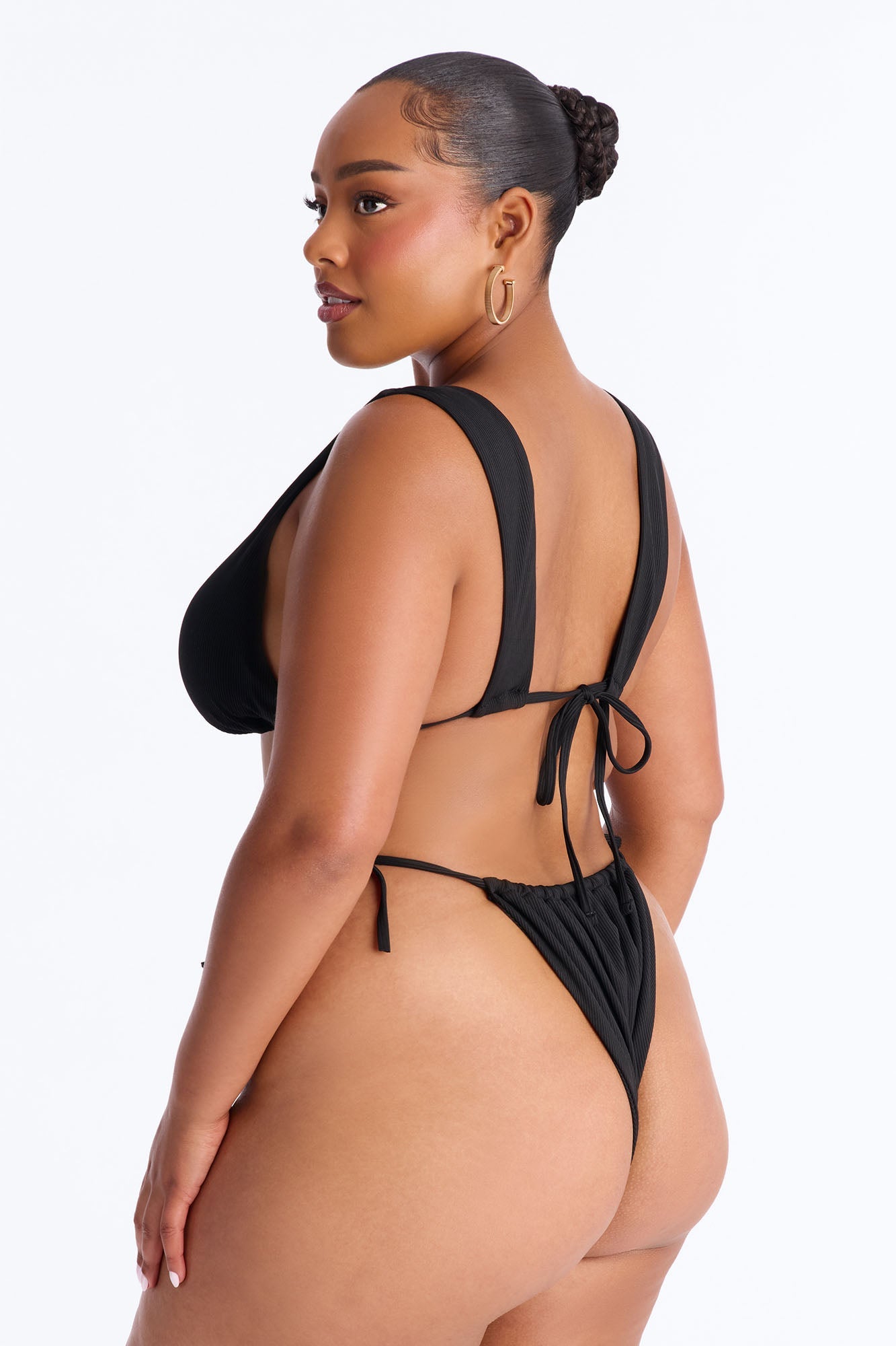 Caterina 2 Piece Halter Bikini Set - Black