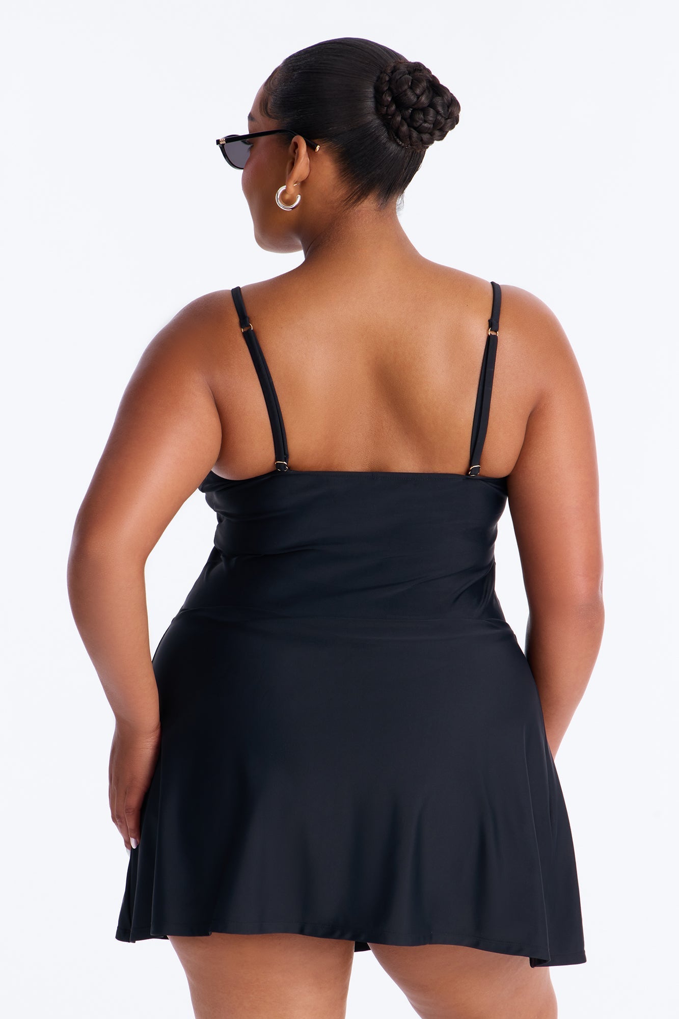 Layla 1 Piece Swimsuit Dress - Black Fashion Nova