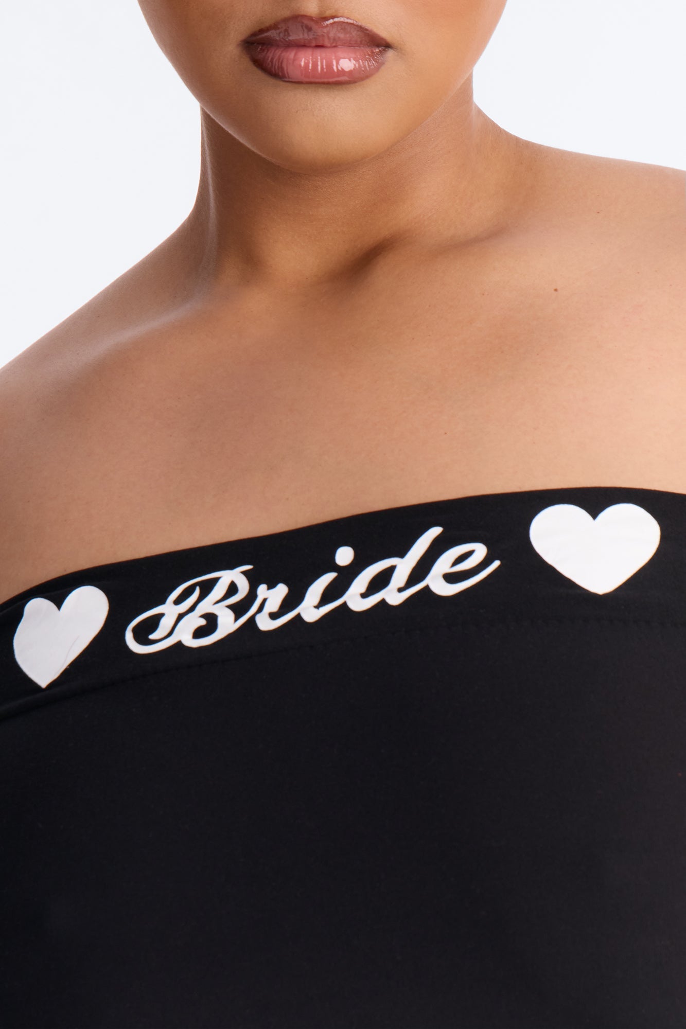 Let's Bach Bride PJ Tank & Short Set - Black/White