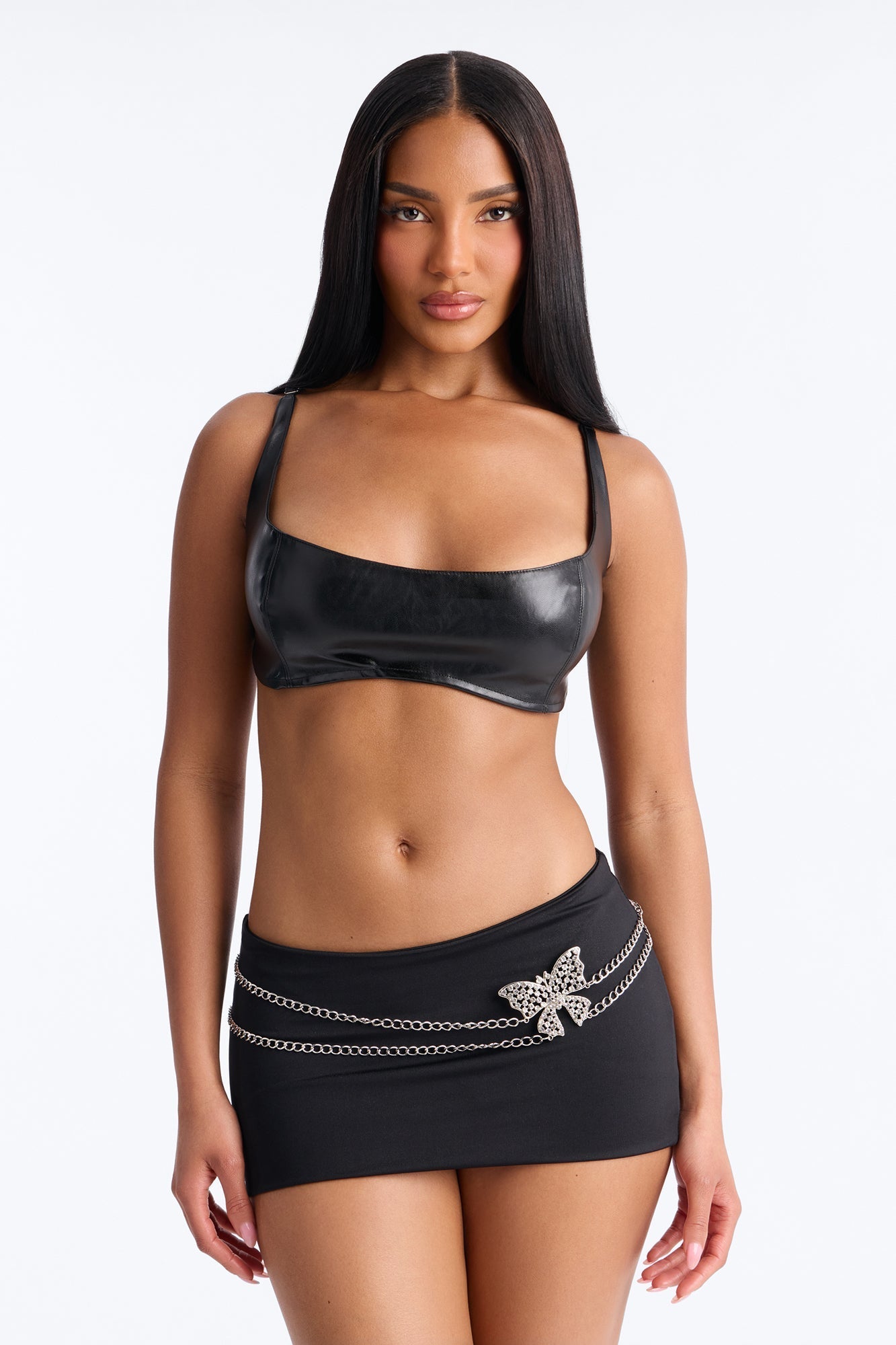 The Butterfly Effect Belly Chain - Silver Fashion Nova