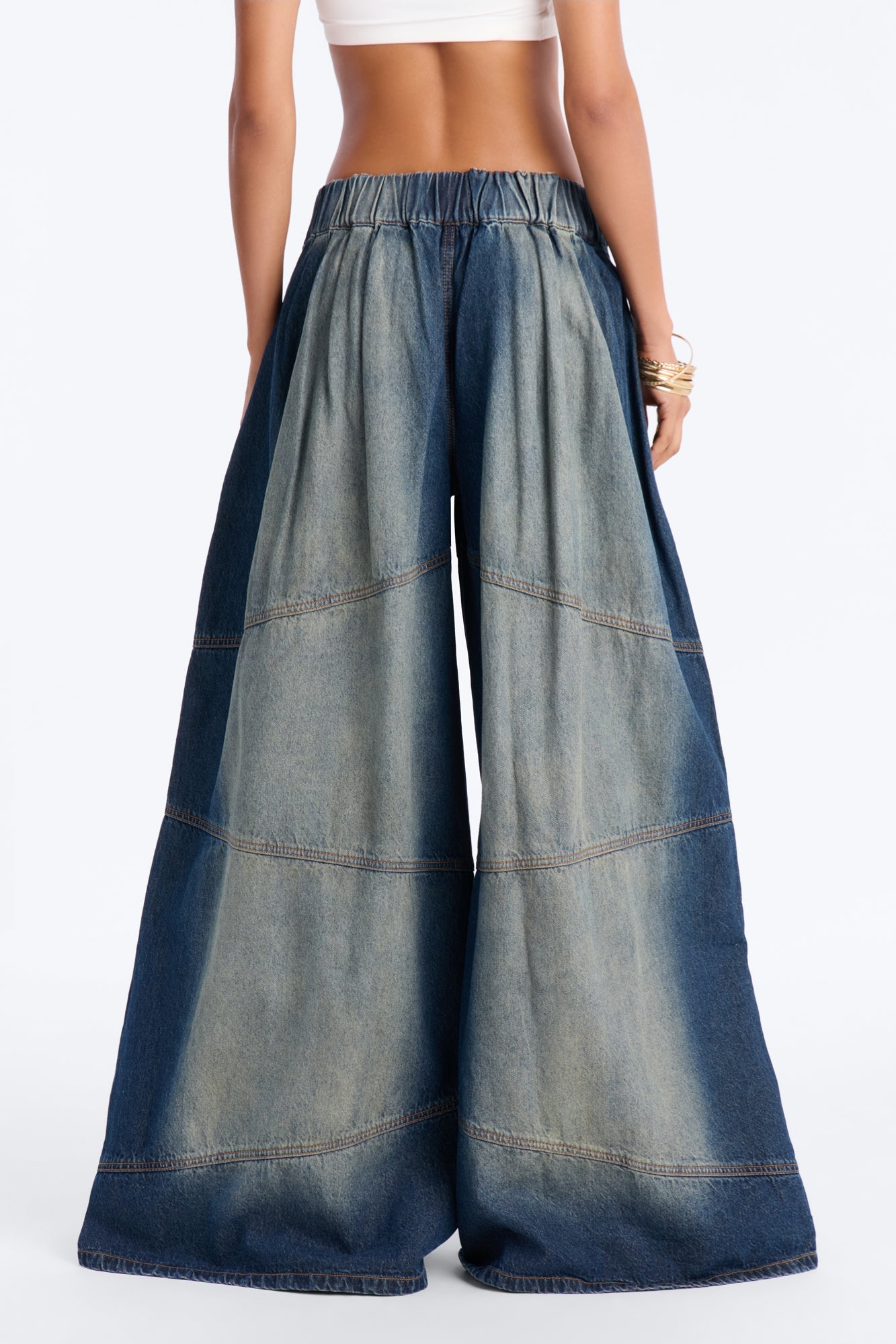 Big Journey EZ Waist Wide Leg Jeans - Vintage Wash