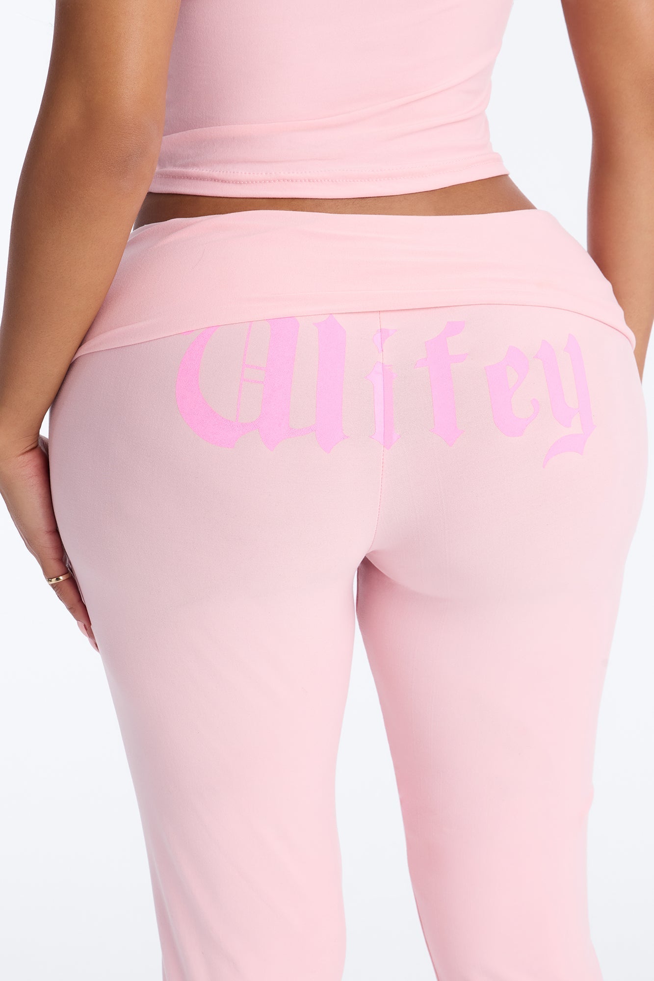Wifey For Lifey Tee & Pant PJ Set - Pink Fashion Nova