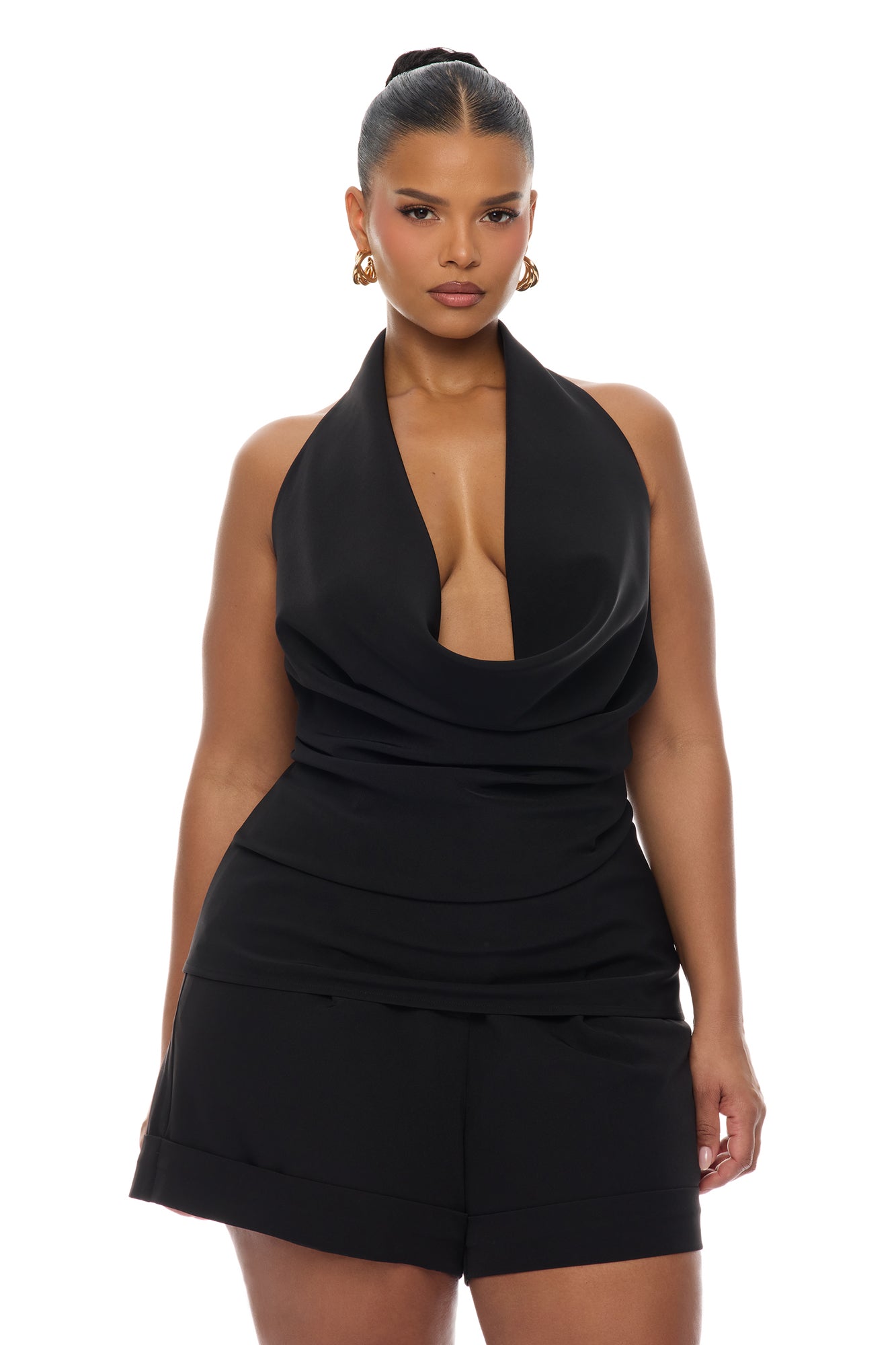 Timeless Touch Short Set - Black