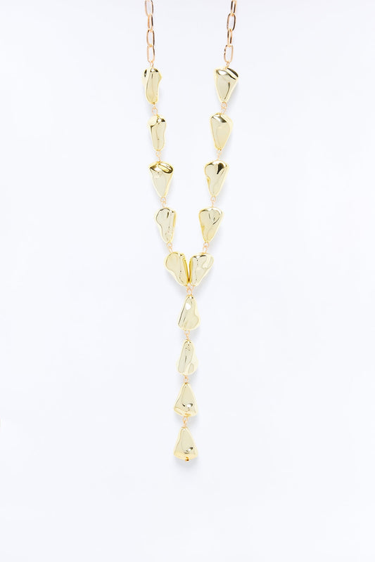Deja Vu Lariat Necklace - Gold Fashion Nova