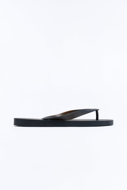 Waves Flip Flops - Black Fashion Nova