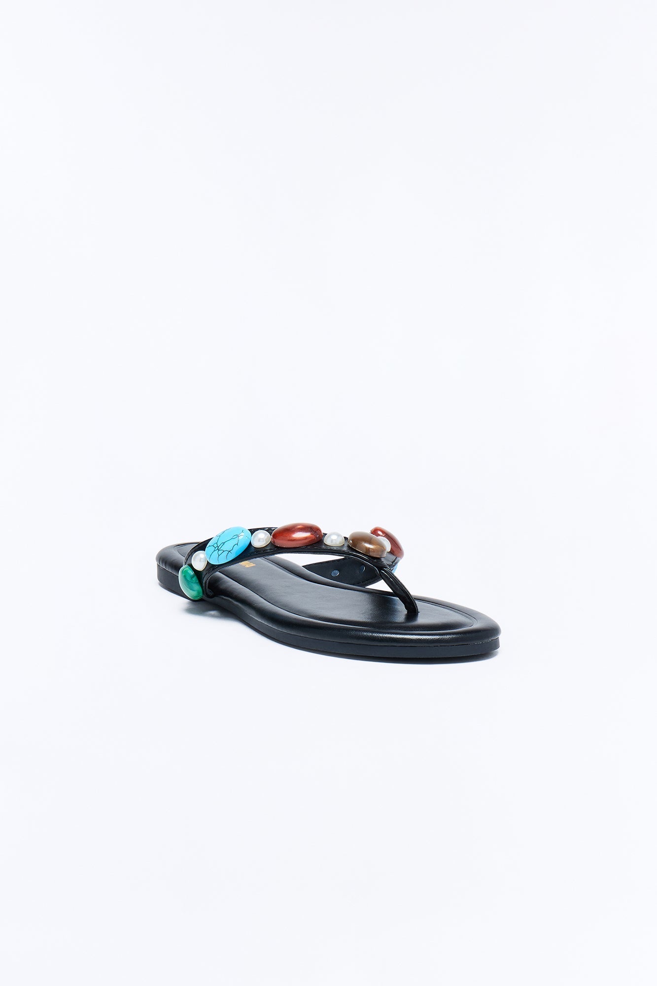 Addison Stone Flip Flops - Black Fashion Nova