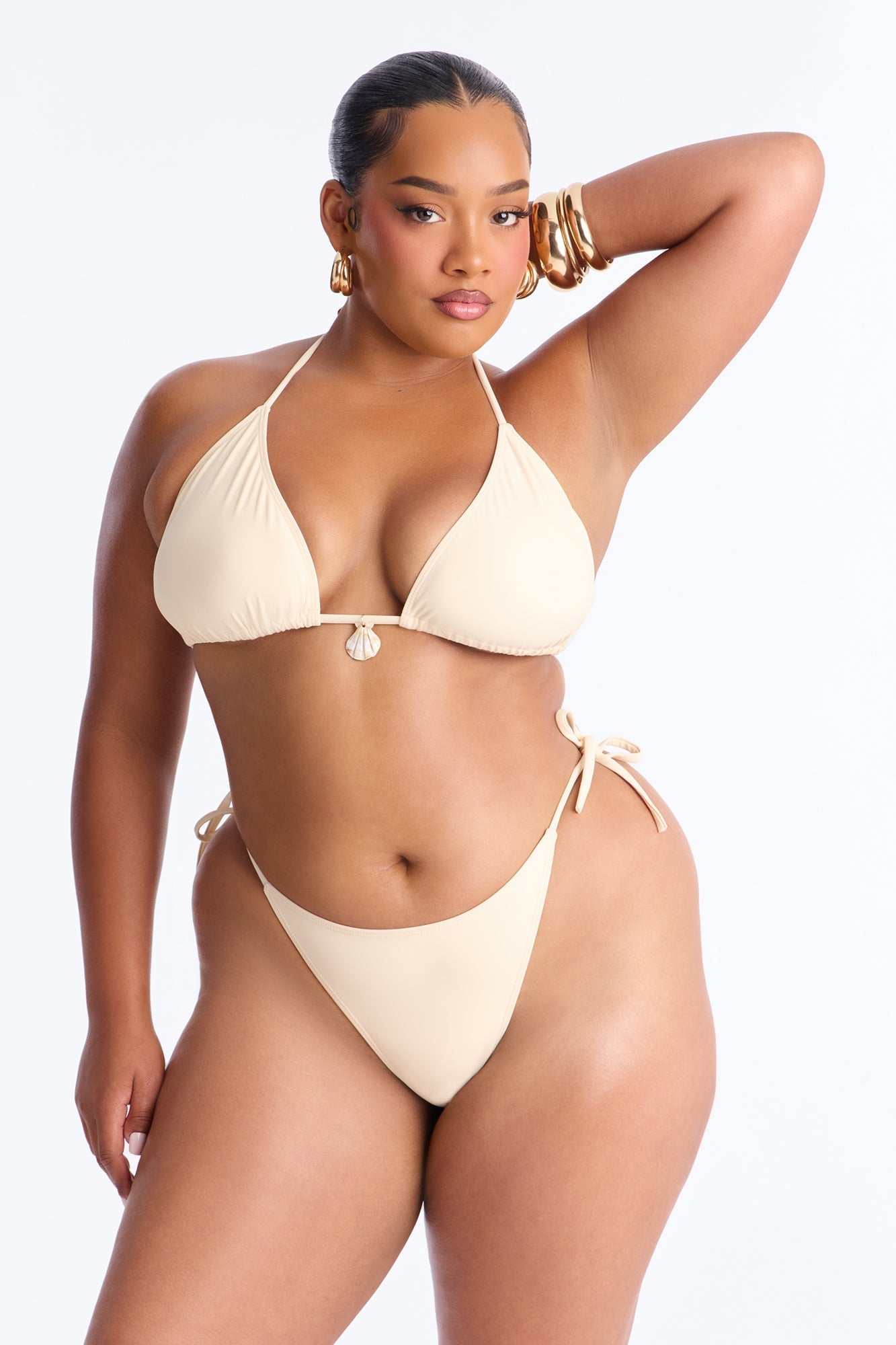 Wave Check 3 Piece Bikini Knit Skirt Set - Blue/combo Fashion Nova