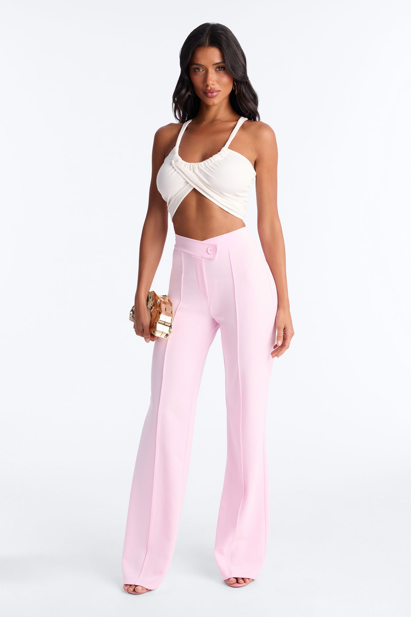 Call It Even Wide Leg Dress Pants - Light Pink Fashion Nova