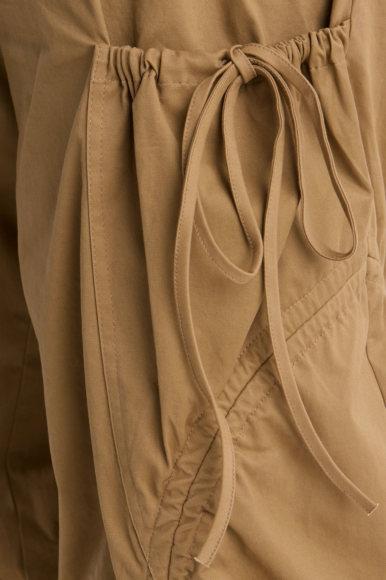Gemma Low Rise Ruched Jogger Cargo Pant 30″ - Camel