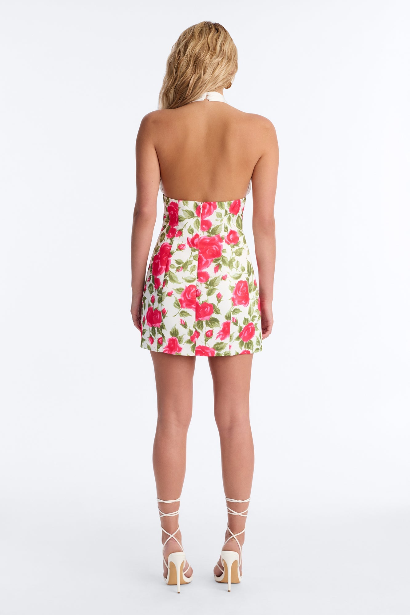 Sweetheart Babe Satin Floral Mini Dress - Pink/combo