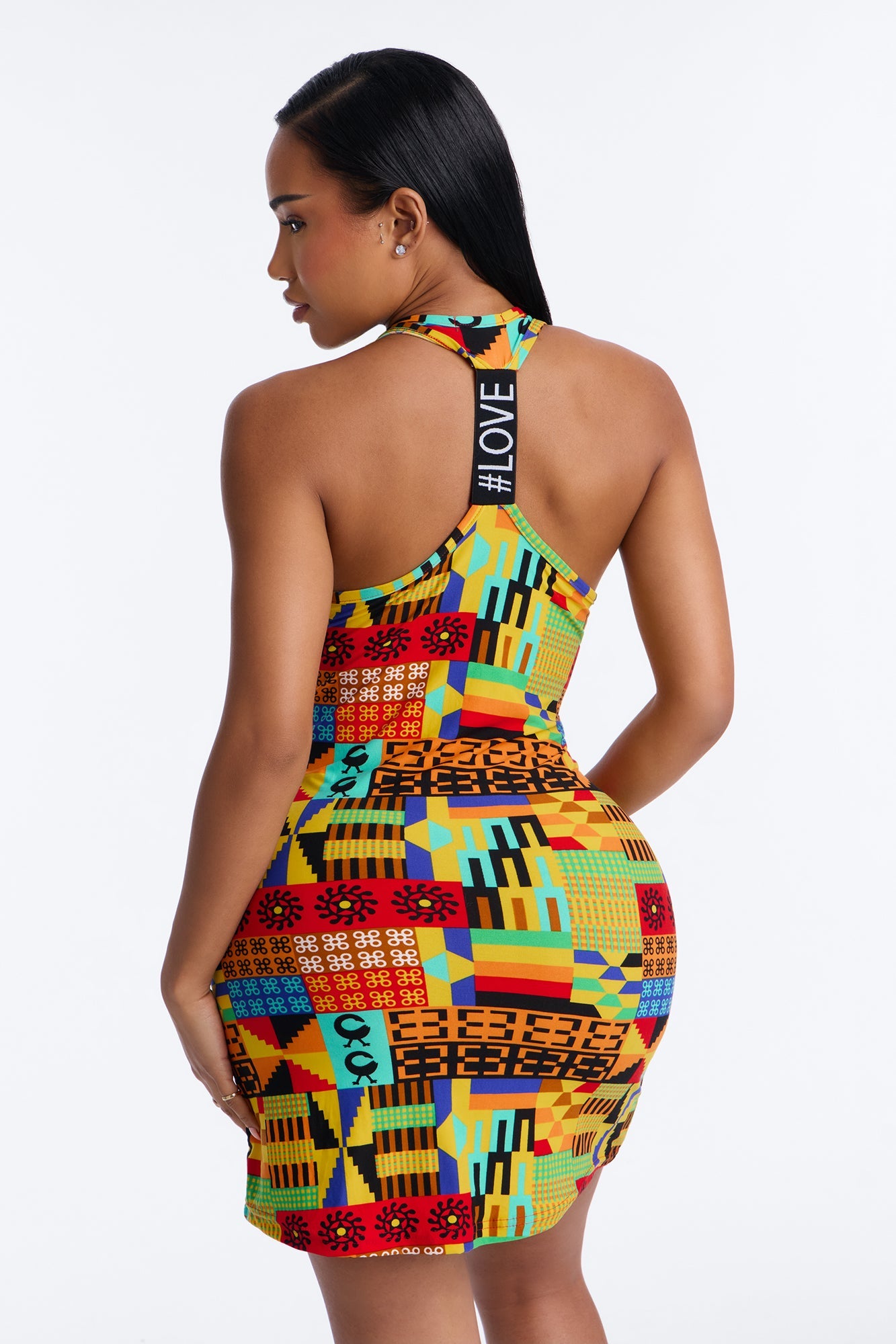 Soft For You Abstract PJ Sleep Dress - Multi Color