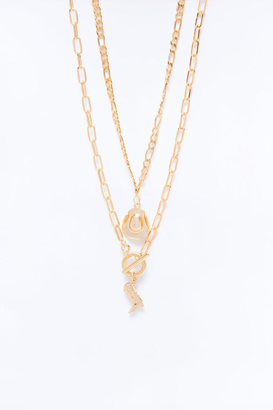 It's A Lifestyle Western Layered Necklace - Gold