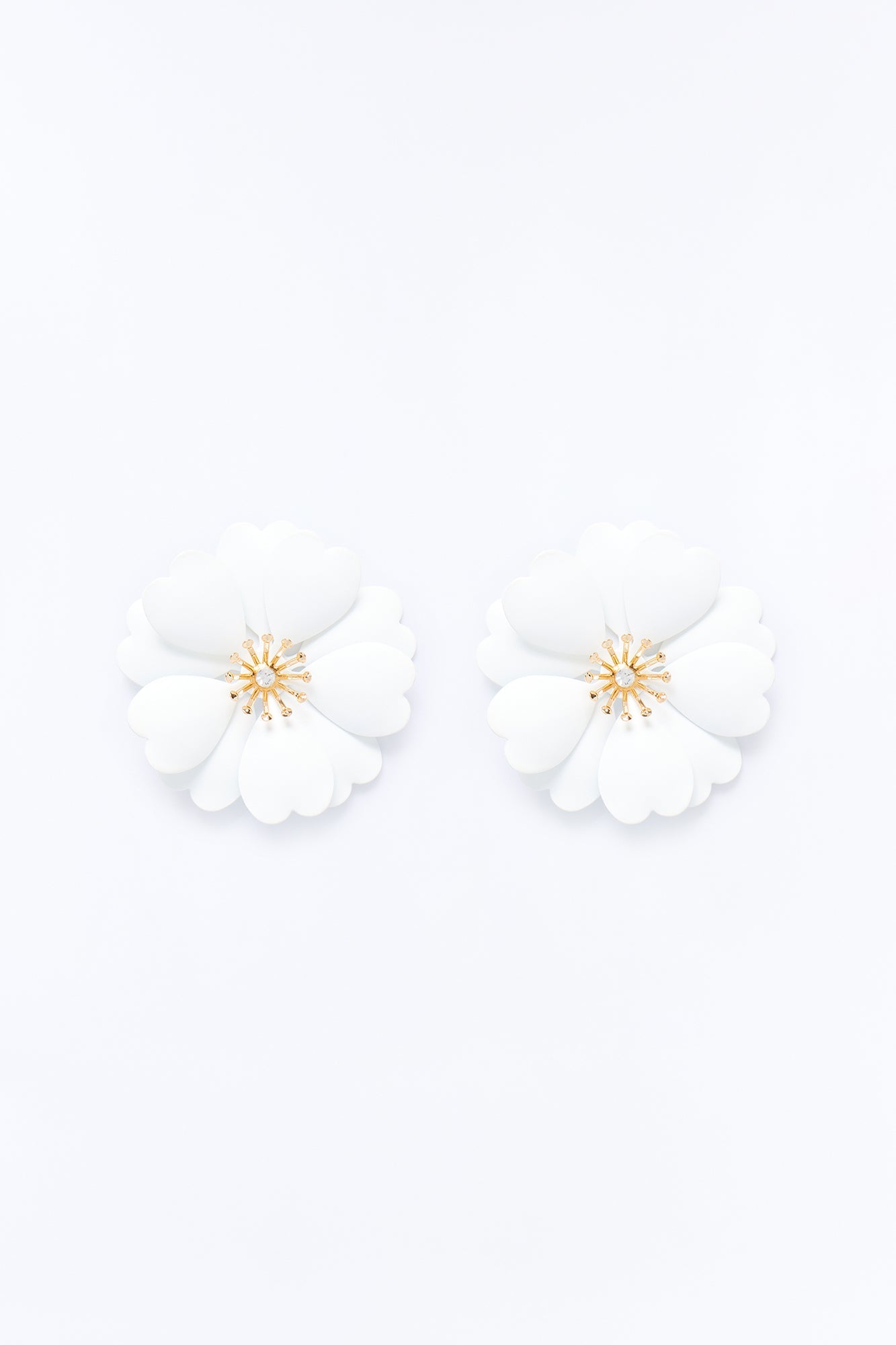 Fleurish Earrings - White