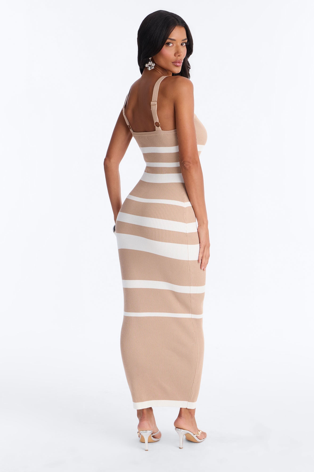 Cherry Pop Sweater Maxi Dress - Taupe