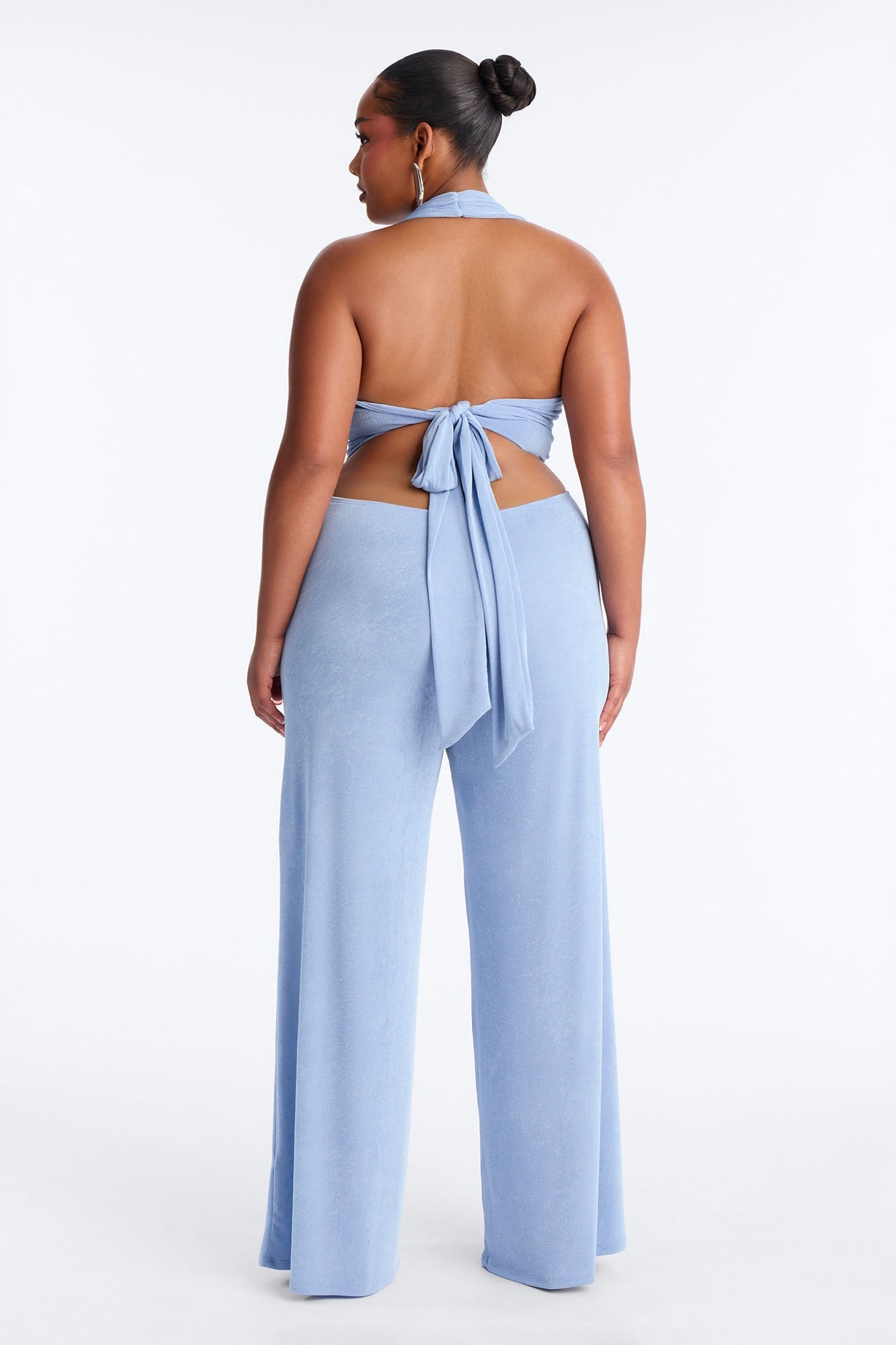 Full Effect Slinky Jumpsuit - Blue Fashion Nova