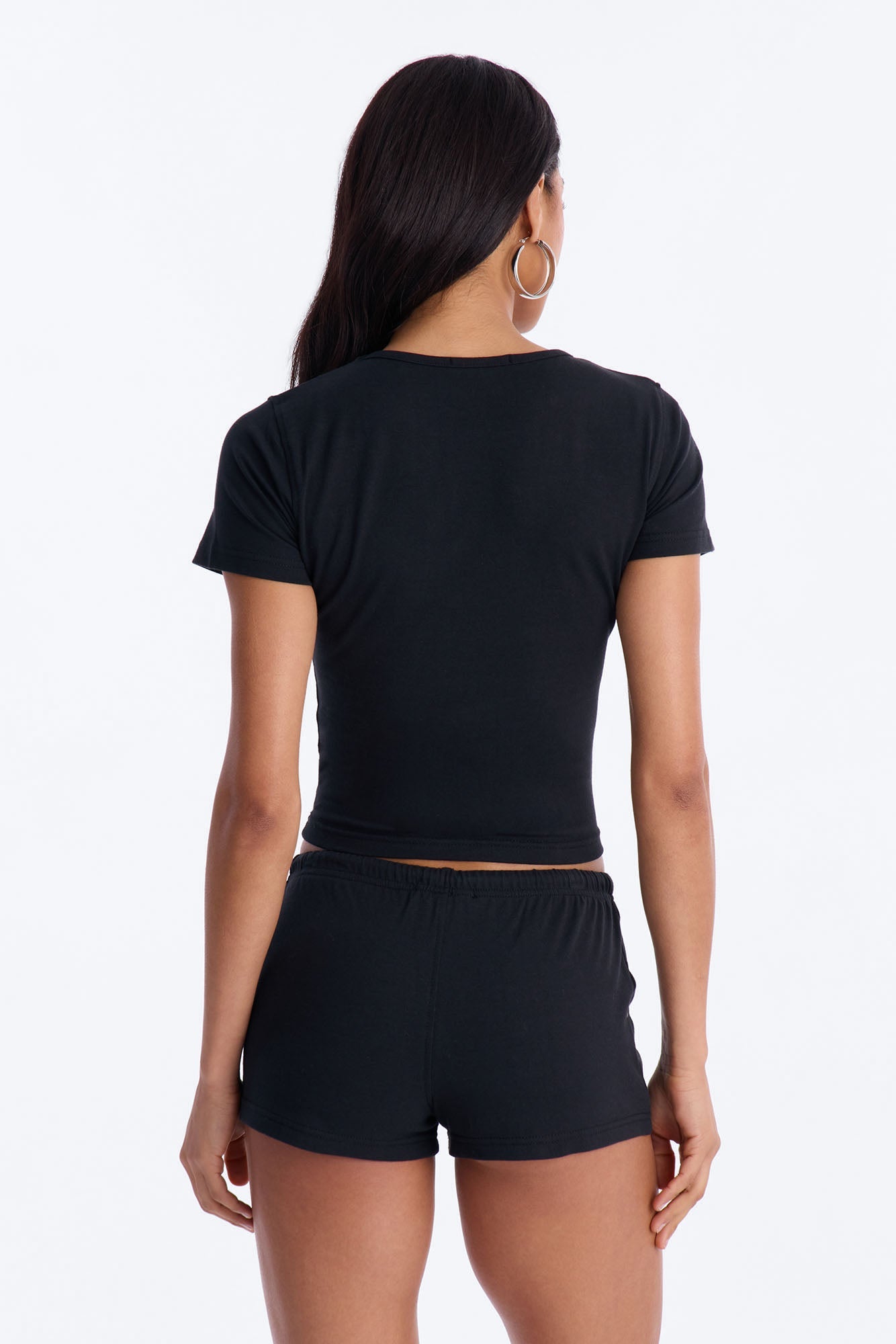 NYC Brooklyn Micro Short Set - Black