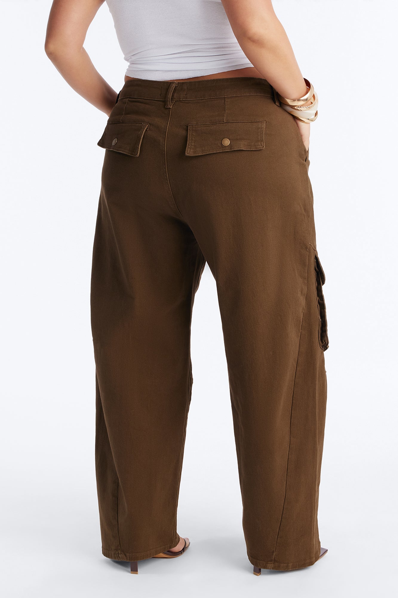 Open Ranks Stretch Cargo Jeans - Olive Fashion Nova