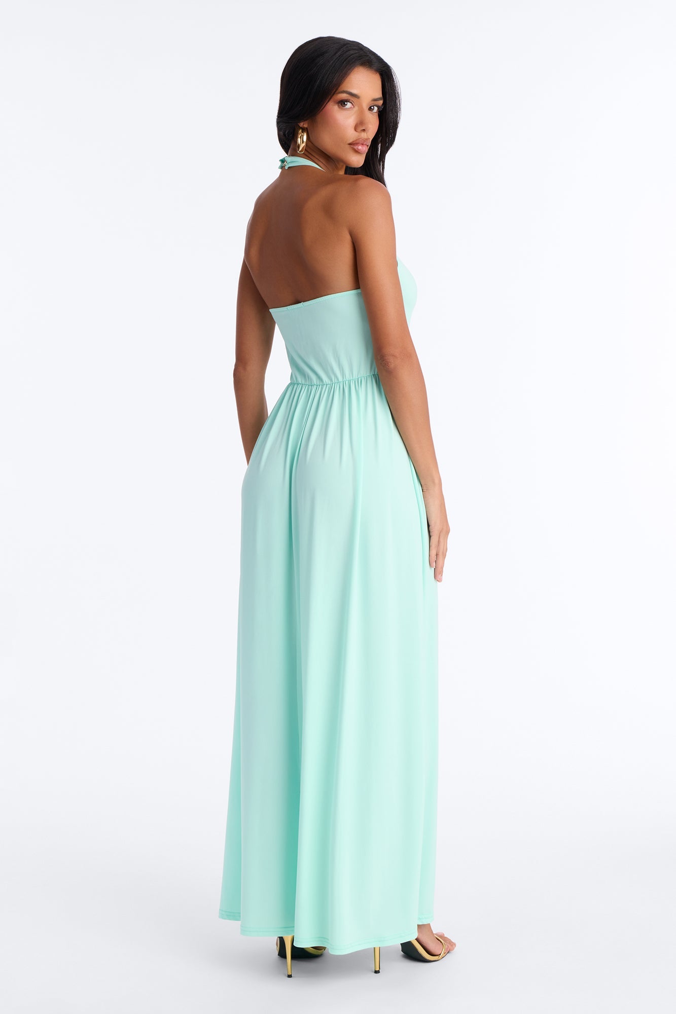 Jayden Halter Hardware Maxi Dress - Aqua