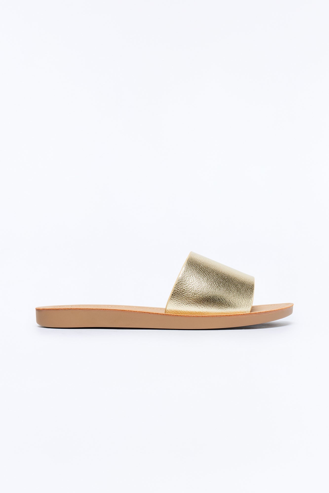 Janie Flat Sandals - Gold