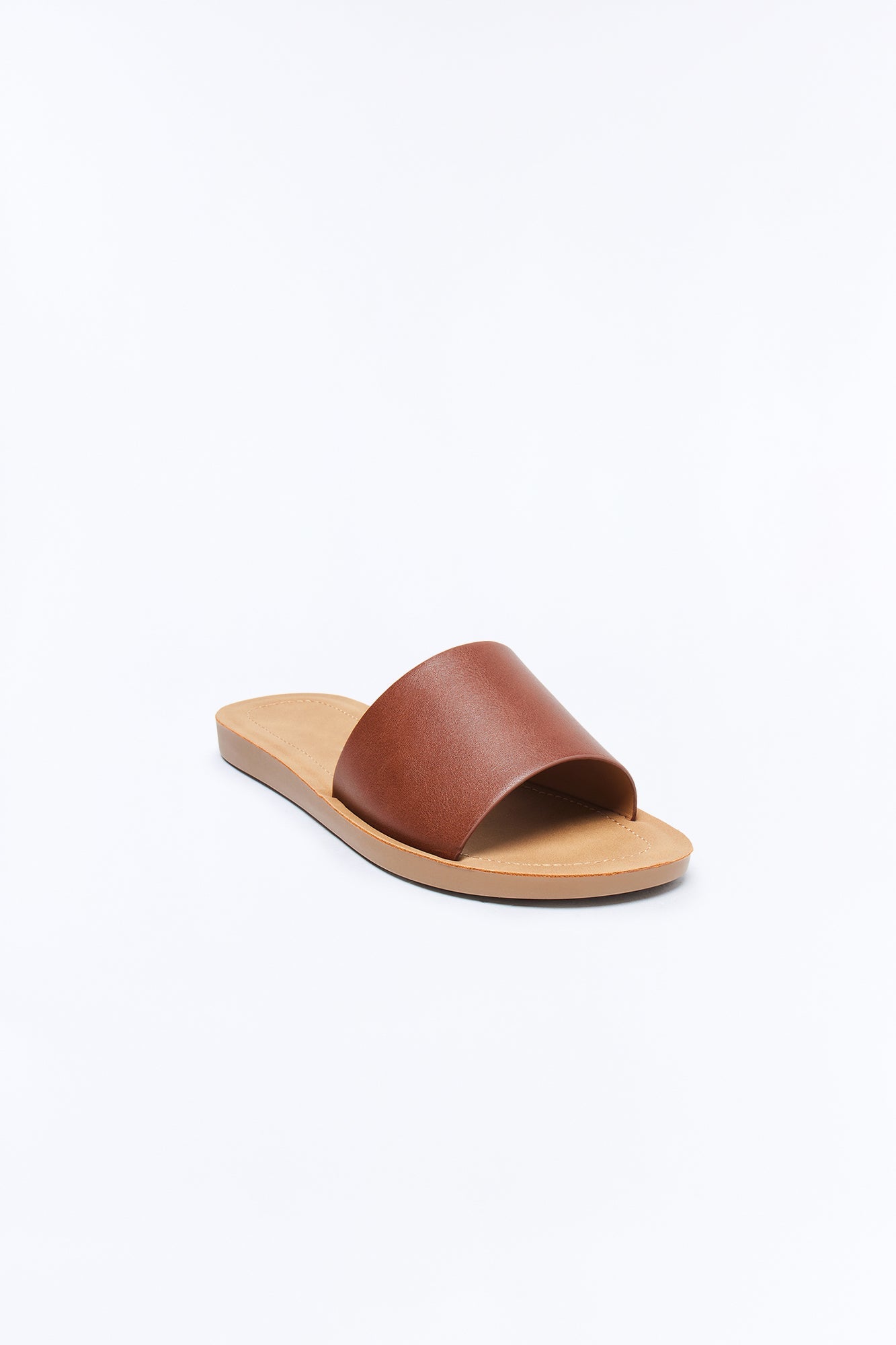Janie Flat Sandals - Brown
