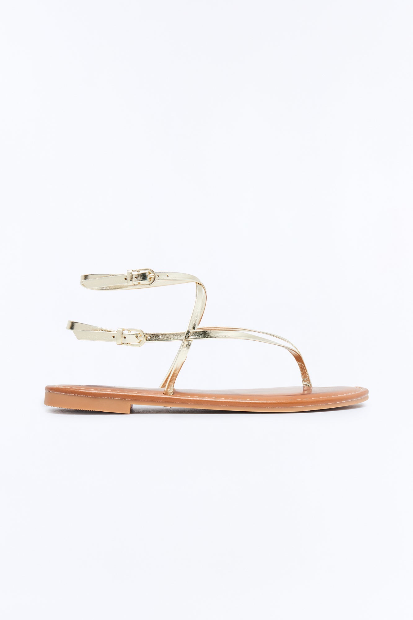 Santa Cruz Ankle Strap Sandals - Gold