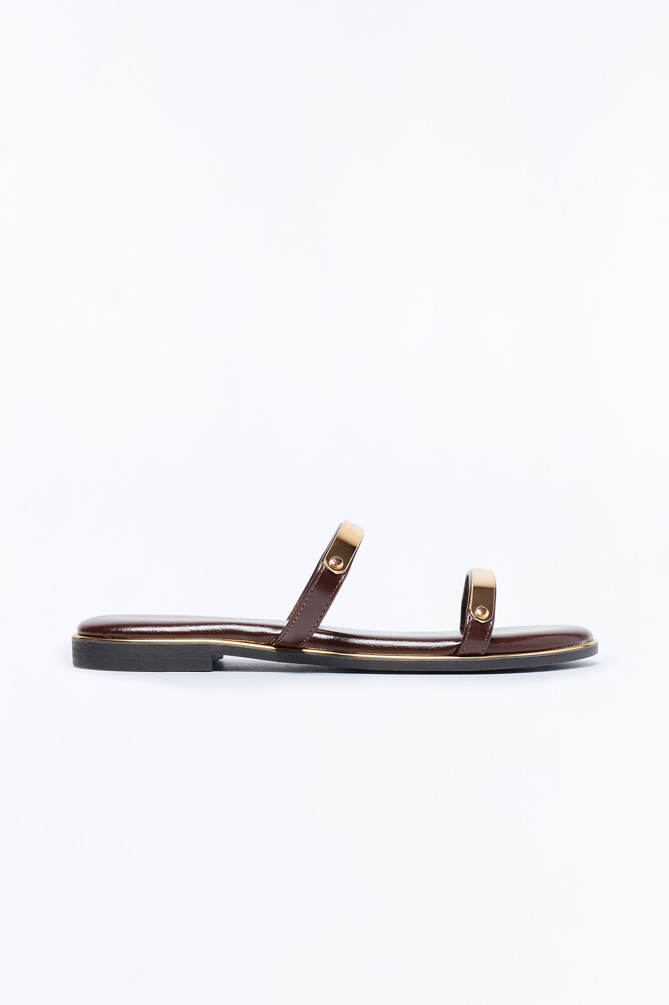 Keith Double Strap Sandals - Brown
