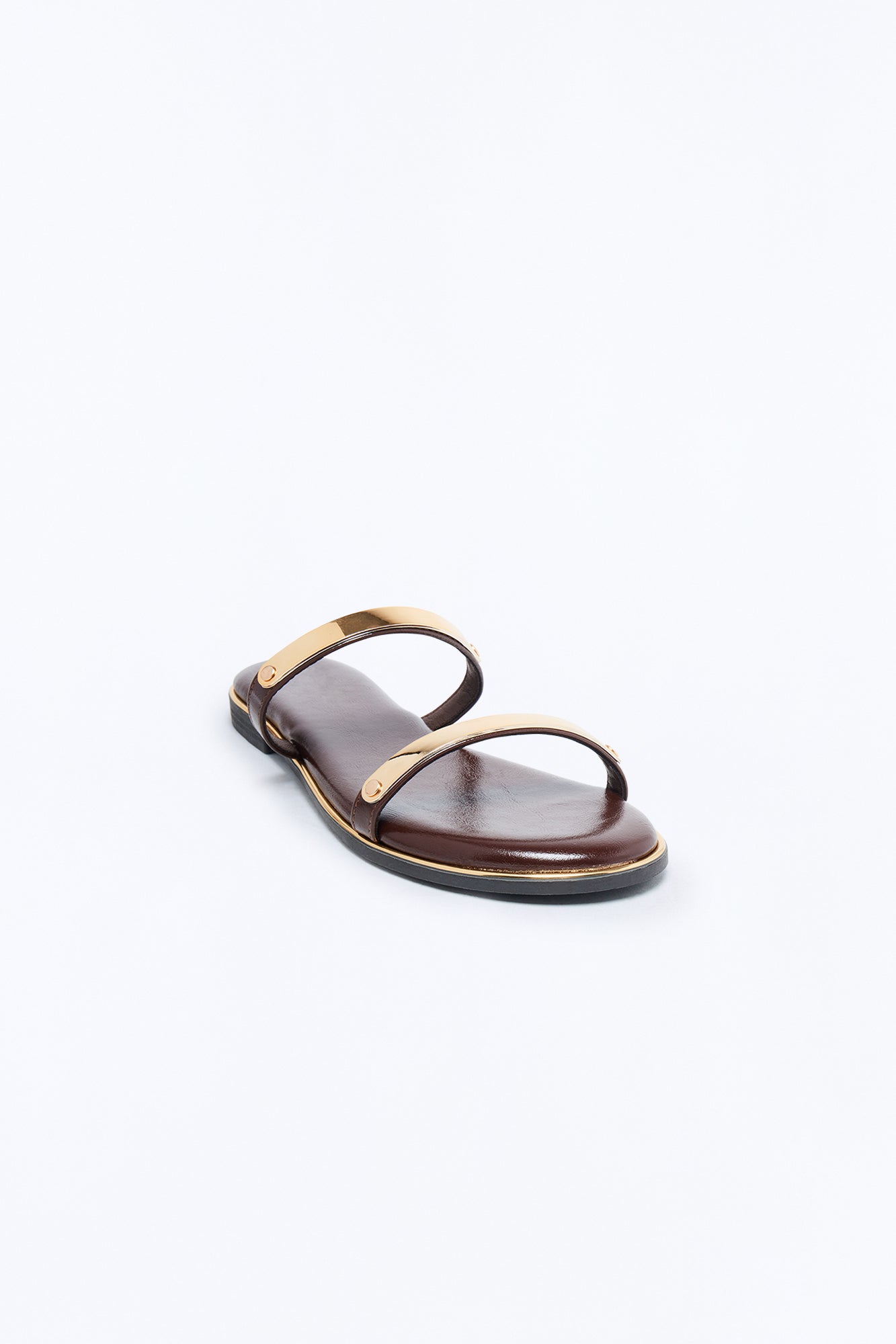 Keith Double Strap Sandals - Brown