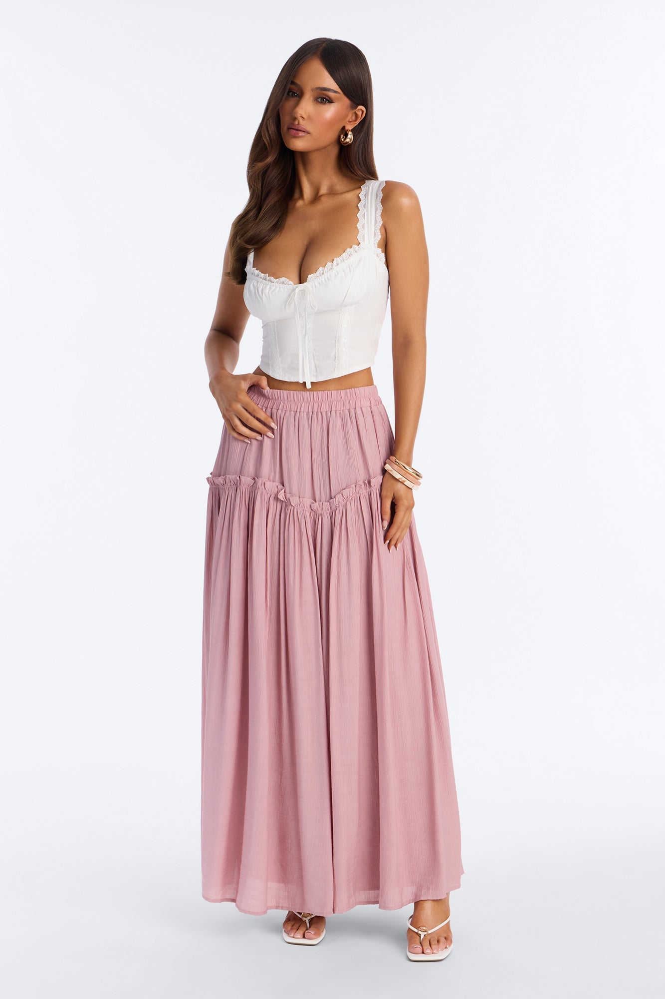 Lily Maxi Skirt - Mauve