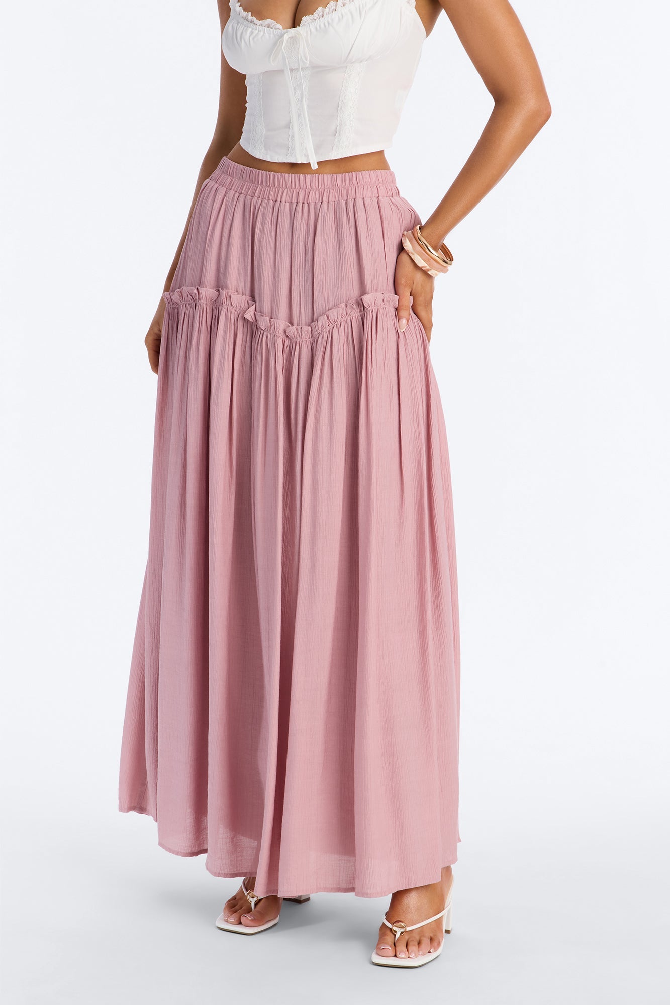 Lily Maxi Skirt - Mauve