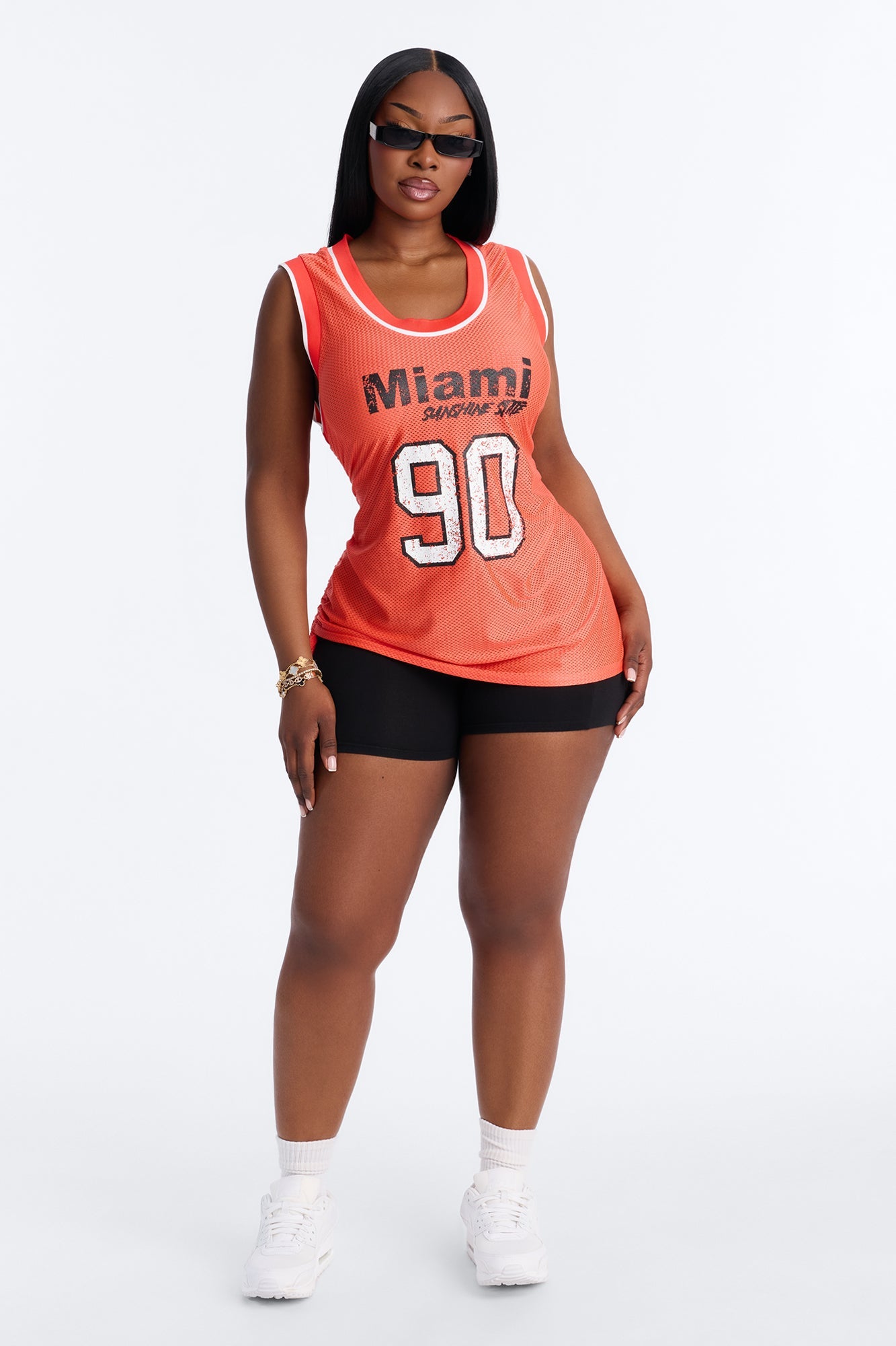 Miami Sports Jersey Tank - Orange