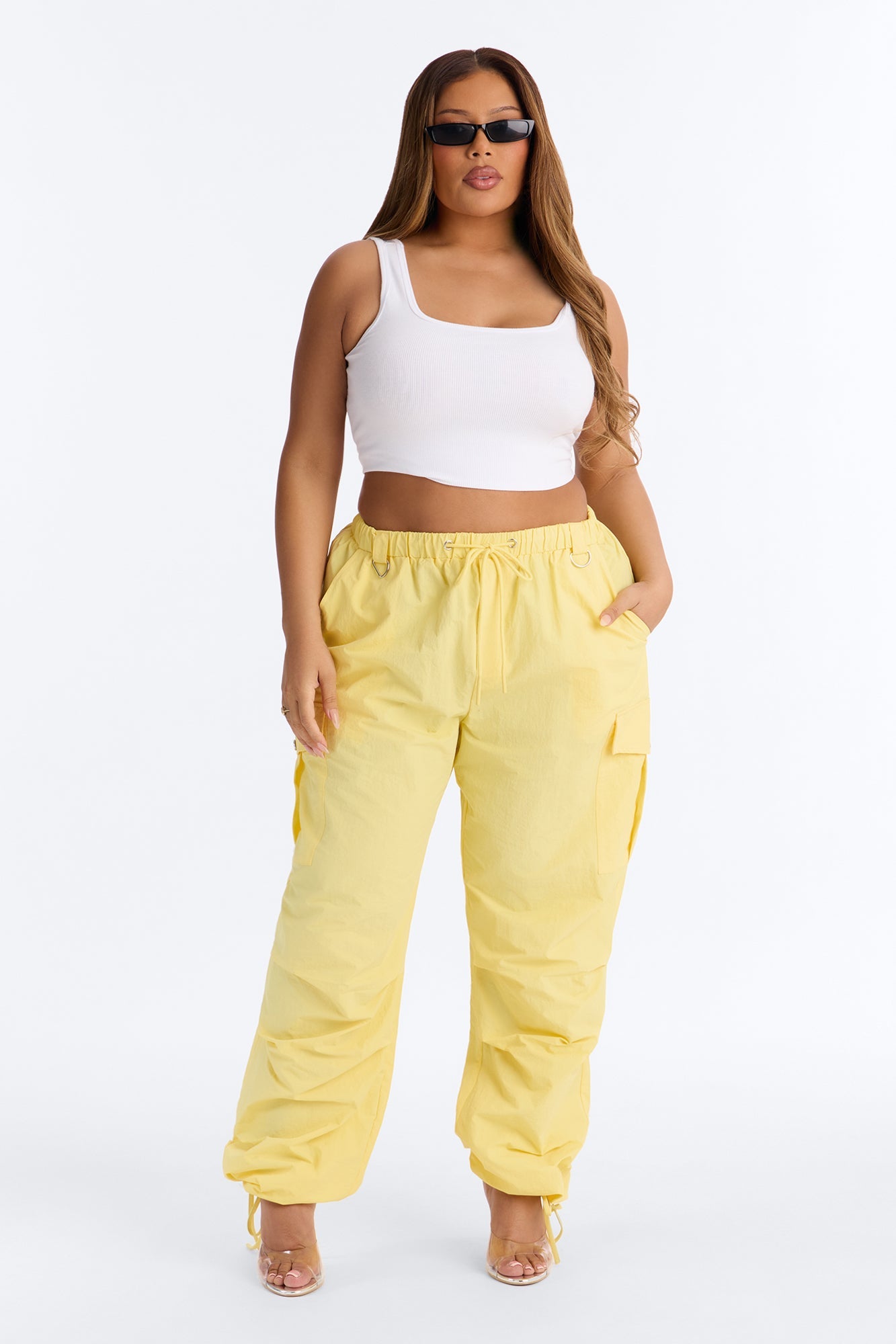 Girl Crush Parachute Pant - Yellow