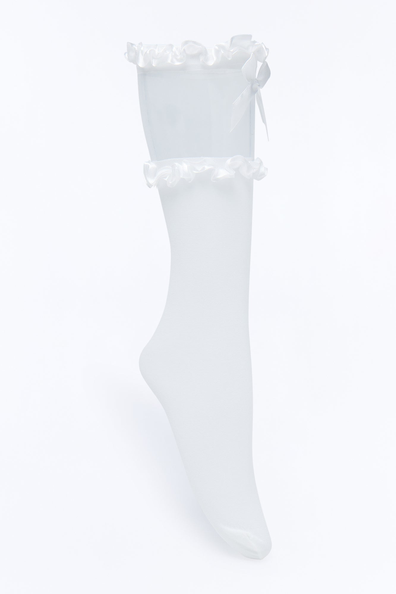 Take Me On A Date Socks - White