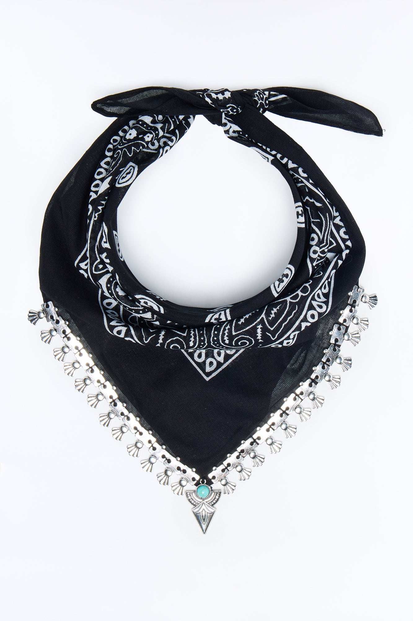 The Western Edge Bandana - Black/White