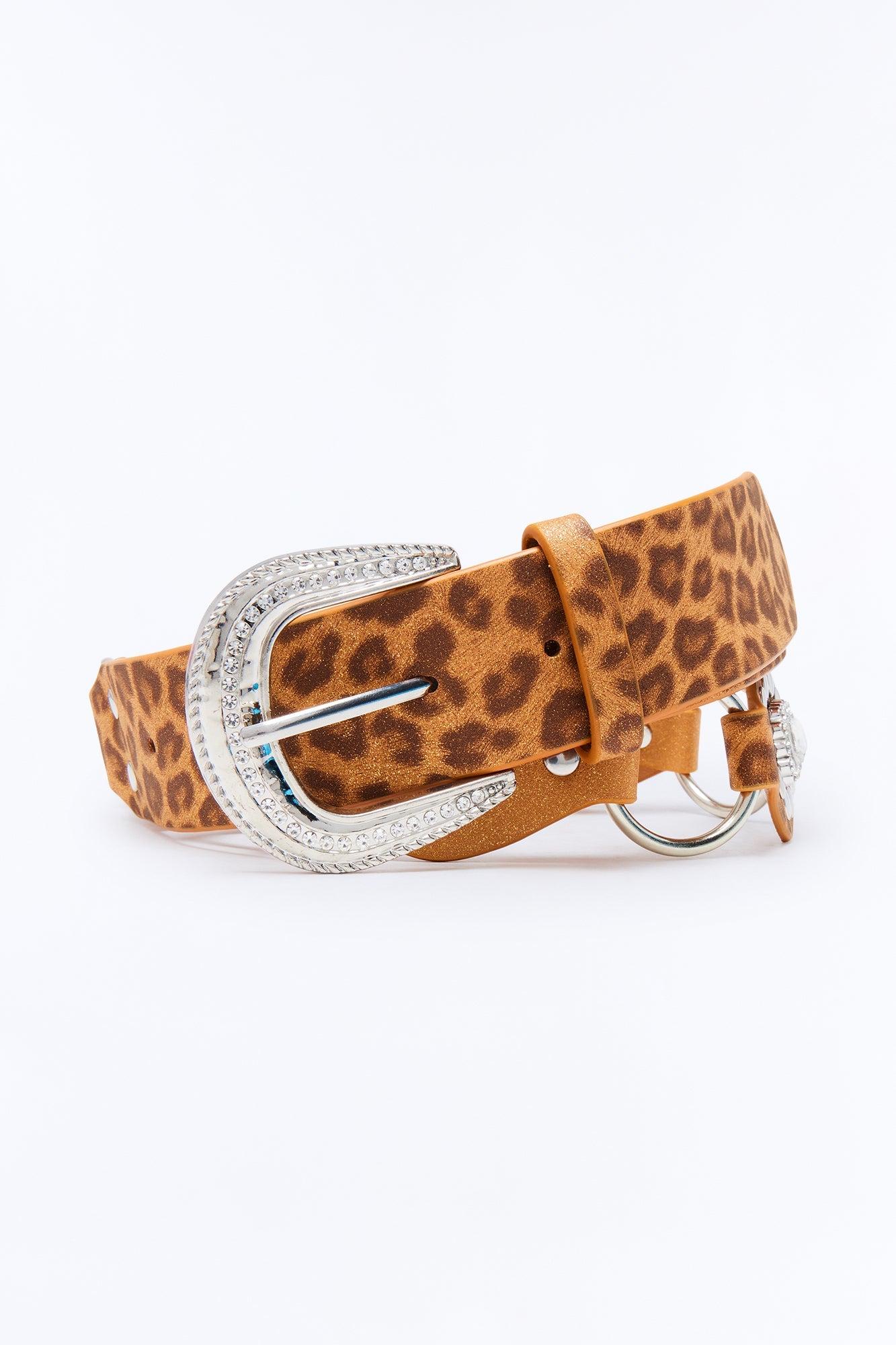 Wild Catch Embellished Belt - Brown/combo