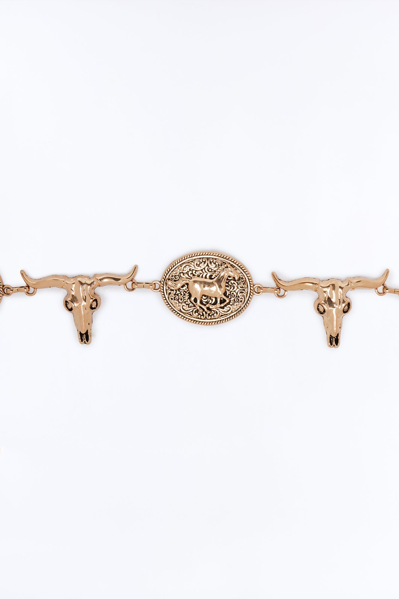 Just A Wild Night Chain Belt - Gold