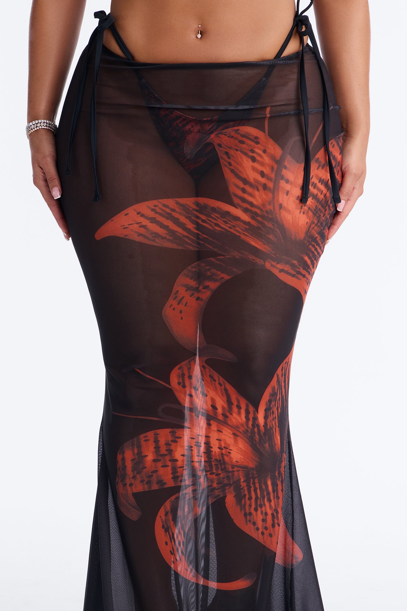 Sure Thing Bikini And Sarong - Black