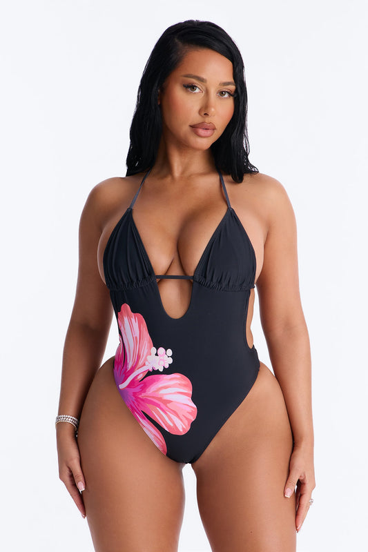 Flora Femme 1 Piece Swimsuit - Black