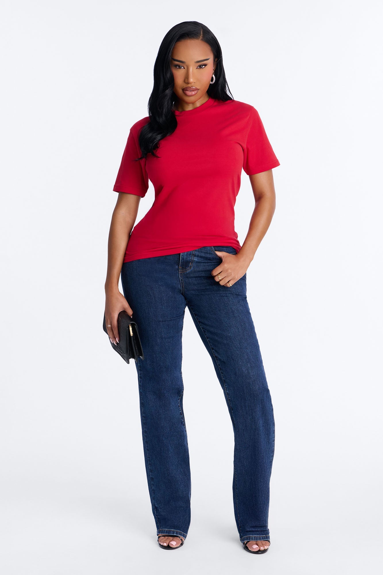 Random Tuesday Oversized T Shirt - Red