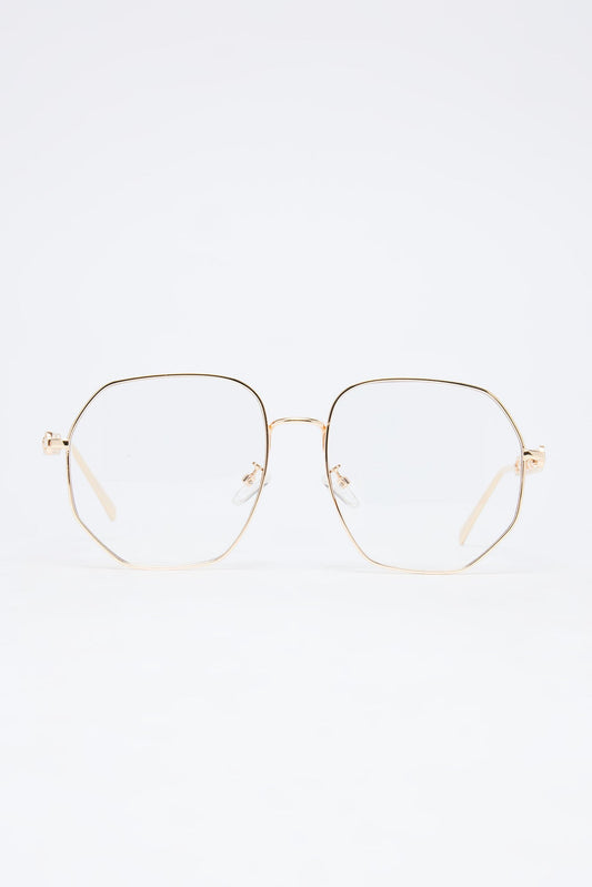Lazy Days Glasses - Gold/Clear