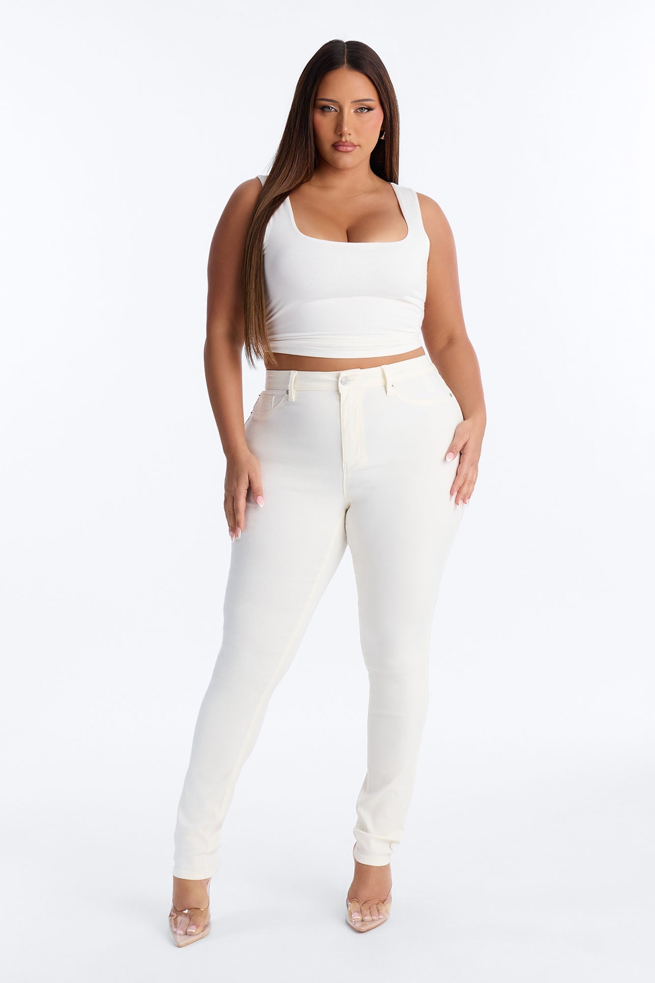 Tall Hyperstretch Skinny Pants - Ivory