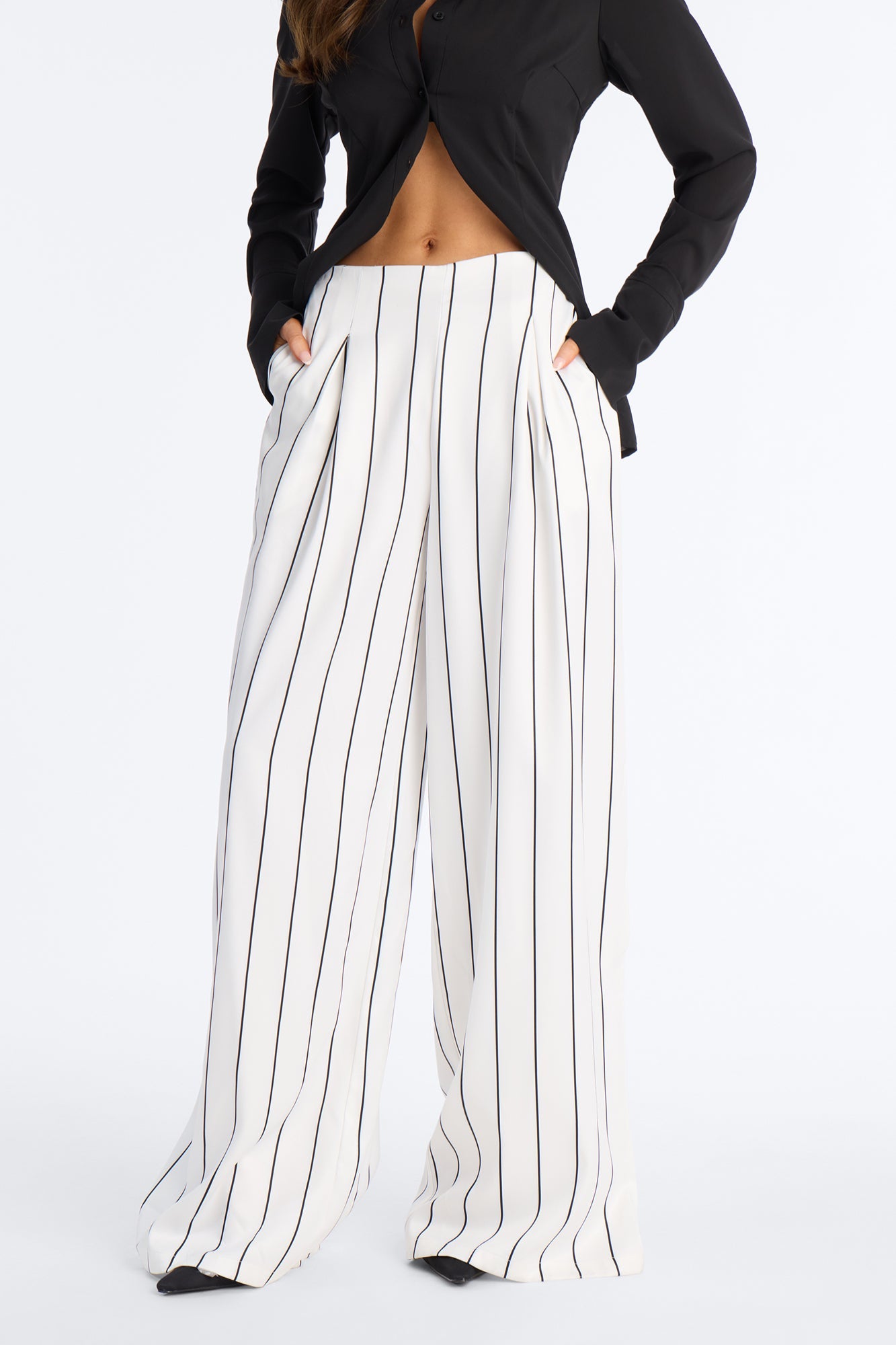 High Standards Pinstripe Trouser Pant 34″ - Ivory