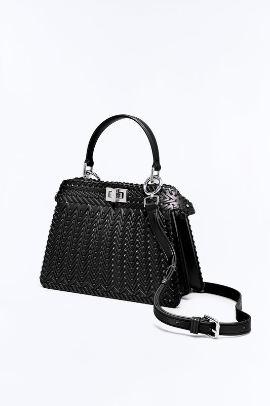 Vacation Season Jelly Satchel Bag - Black
