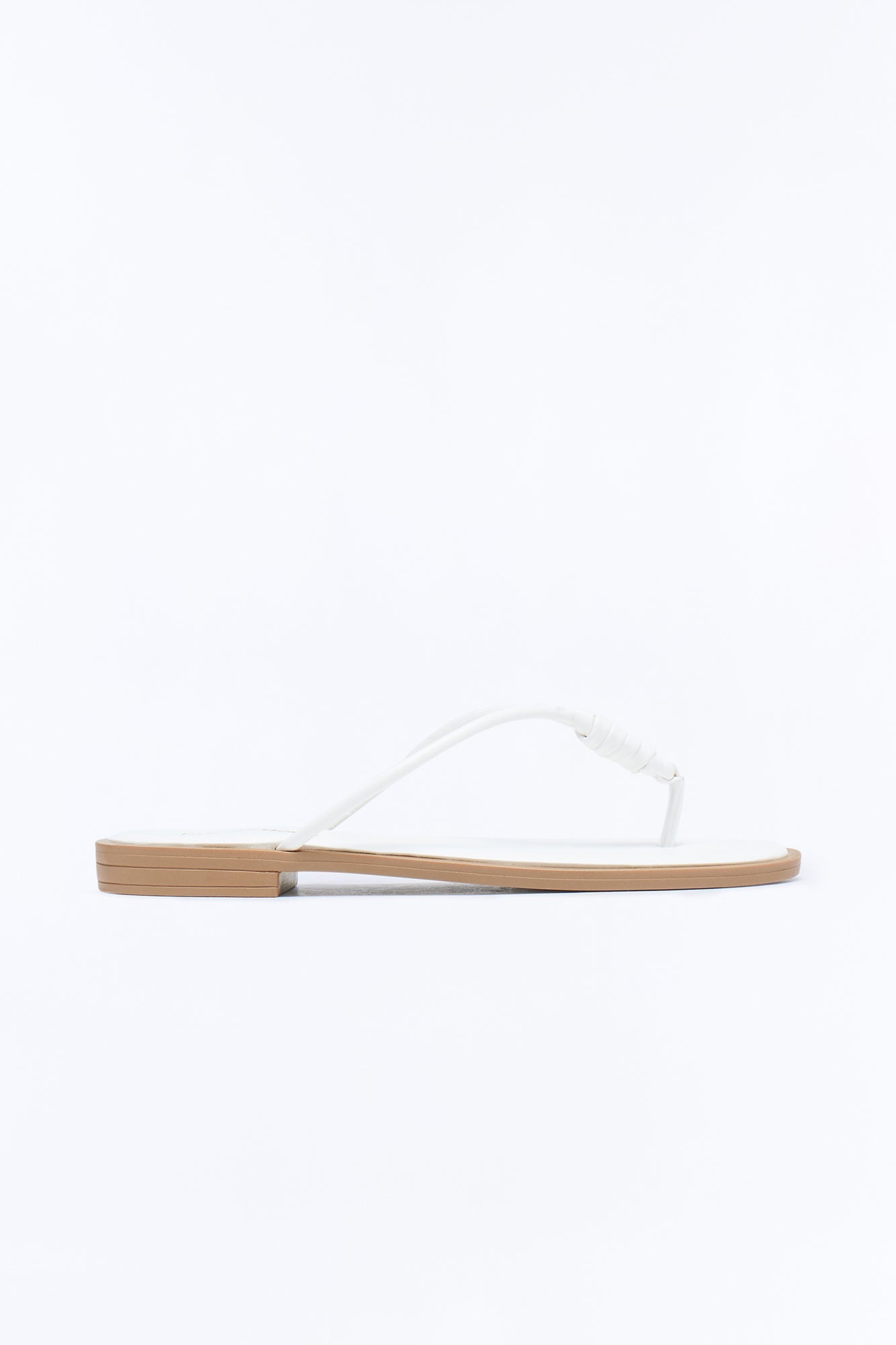 Kendall Knot Flip Flops - White