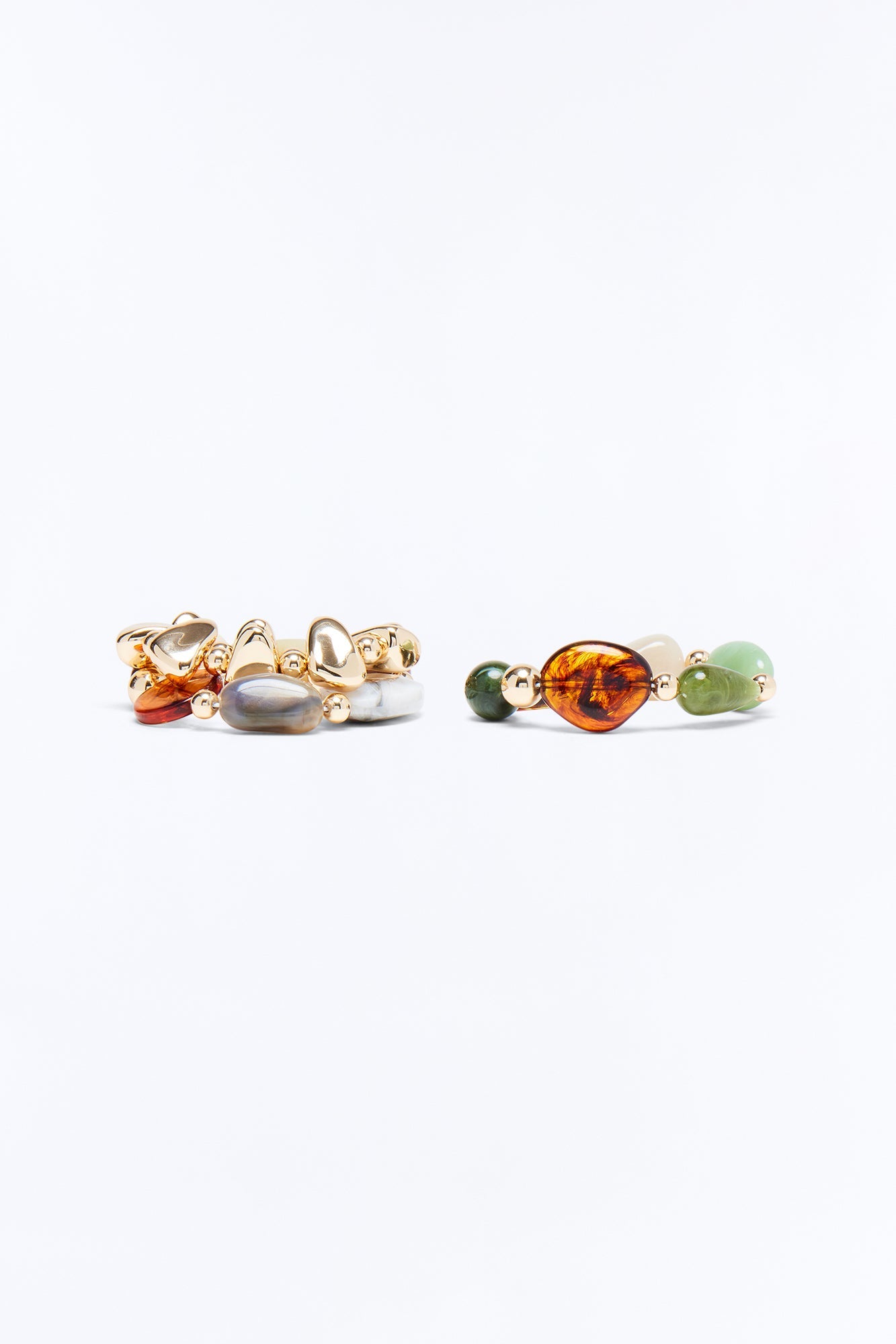 Joyce Jeweled Stretch 3 Piece Bracelet Set - Multi Color
