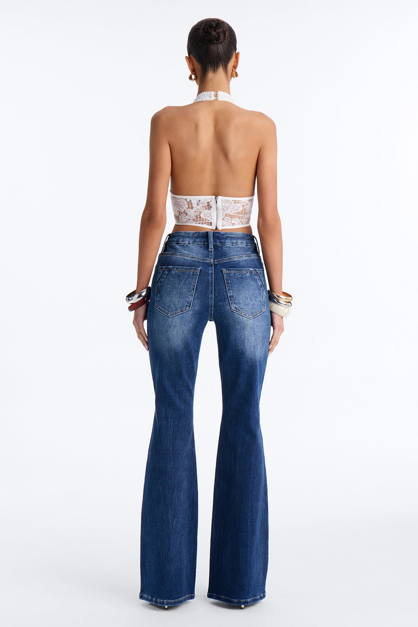 Classic Drift Stretch Flare Jeans - Medium Wash